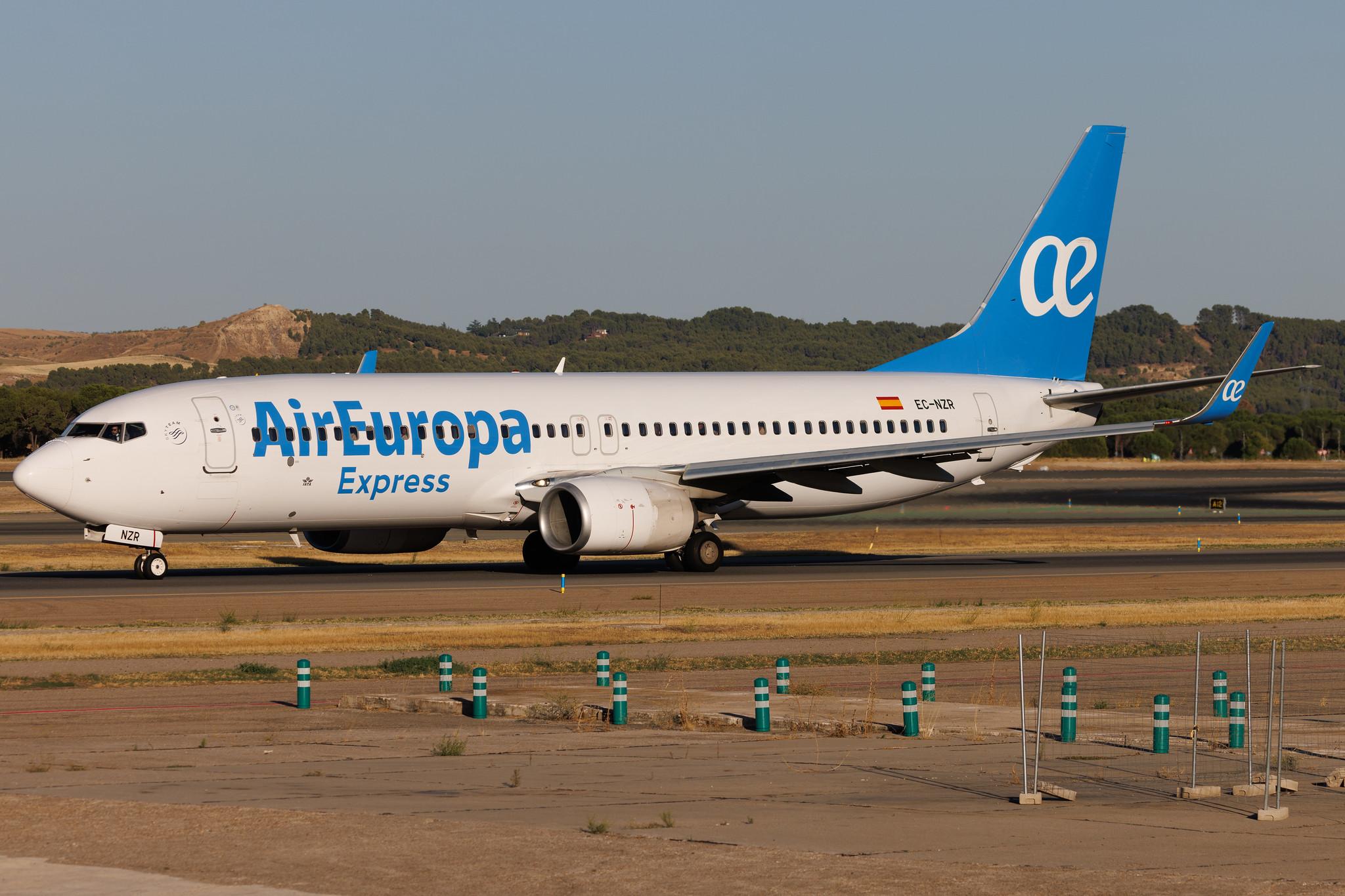 Madrid Barajas Airport: Air Europa (UX / AEA) | Operator: Air Europa Express | Boeing 737-8AS B738 | EC-NZR | MSN 40318