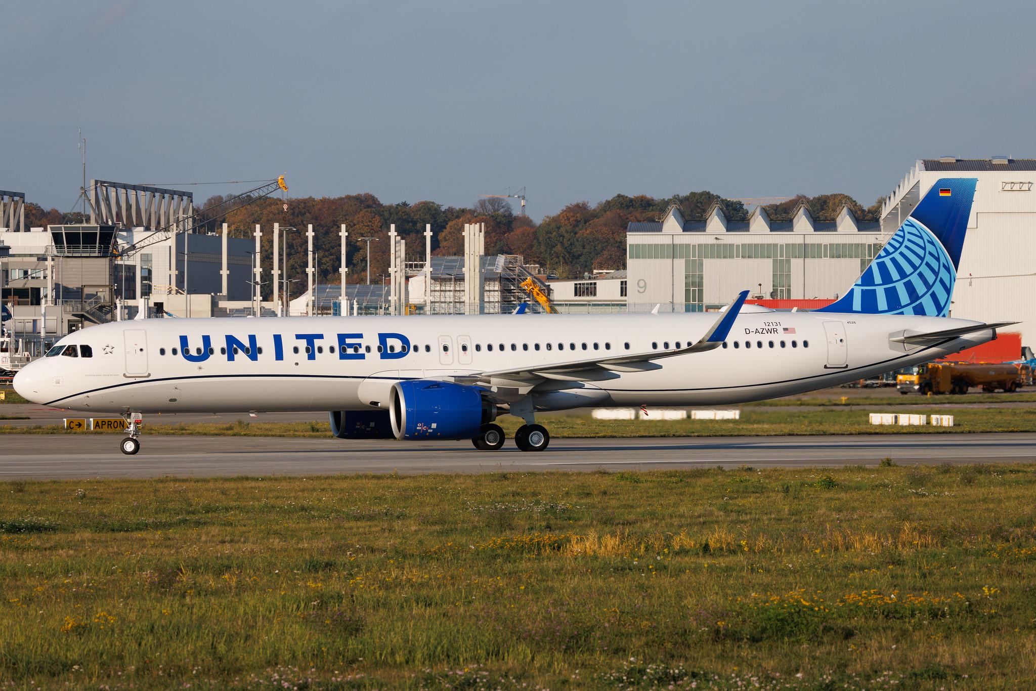 Hamburg Finkenwerder: United Airlines (UA / UAL) | Airbus A321-271NX A21N | D-AZWR | N24526 | MSN 12131