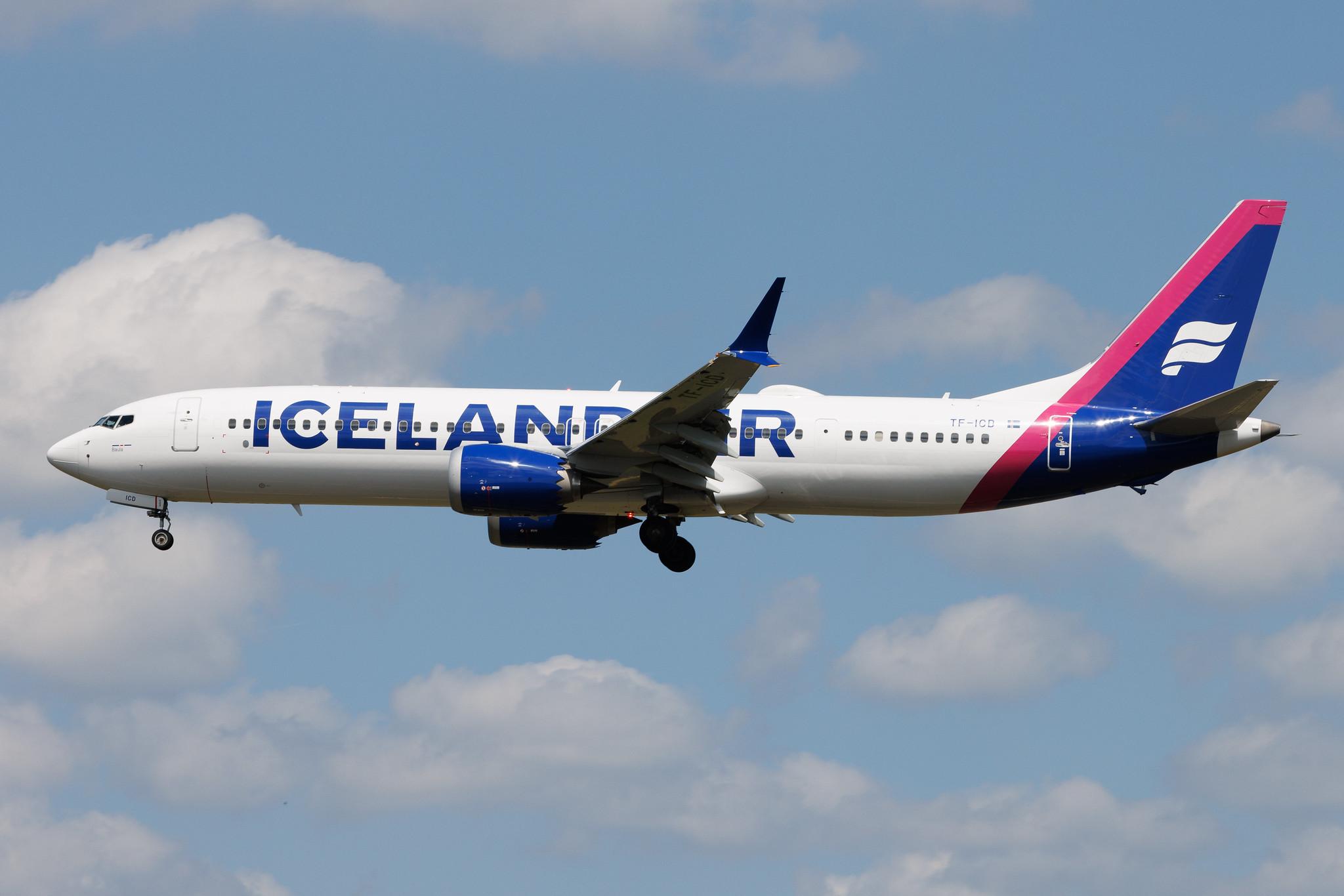 Frankfurt Airport: Icelandair (FI / ICE) | Boeing 737 MAX 9 B39M | TF-ICD | MSN 44361