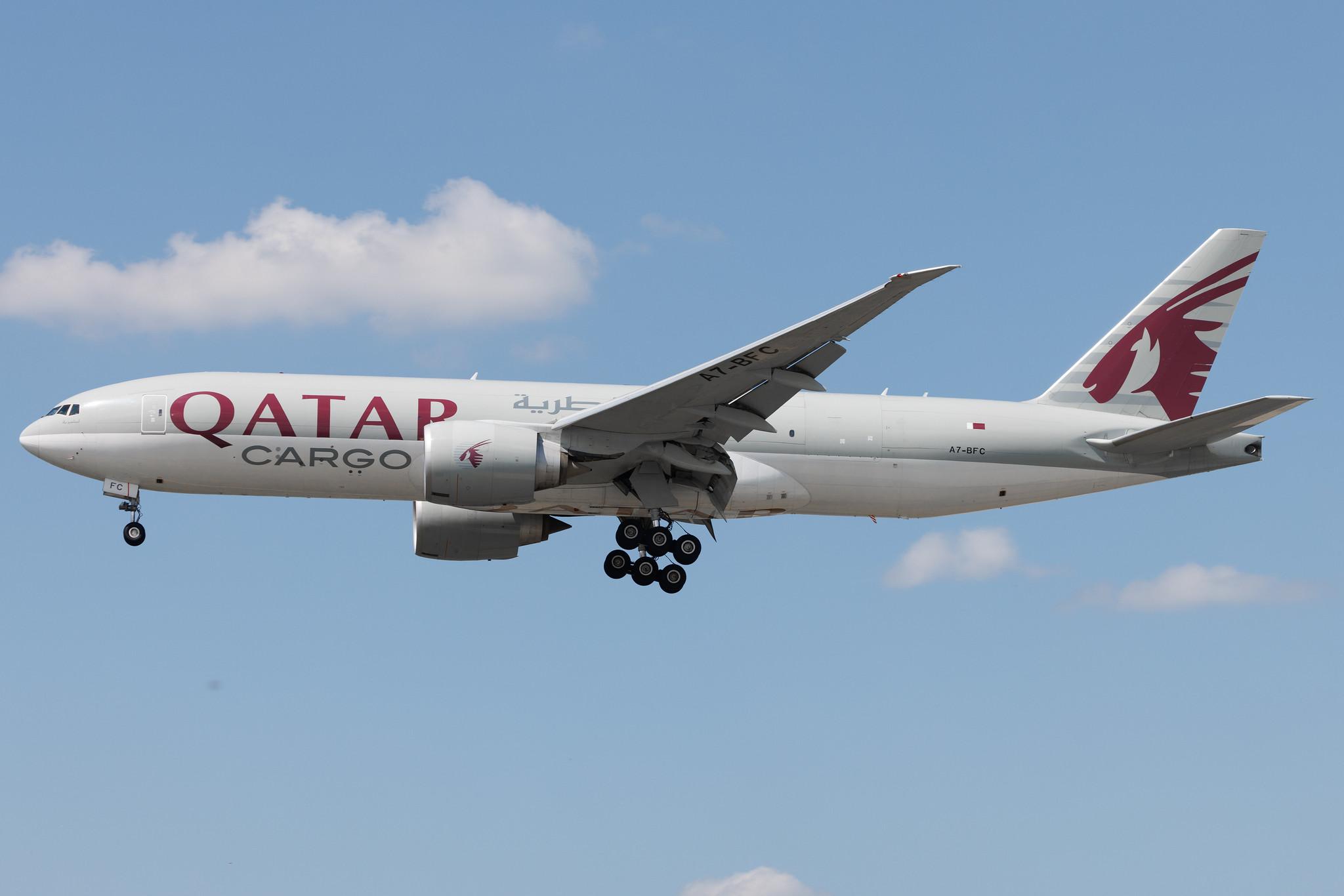 Frankfurt Airport: Qatar Cargo (QR / QTR) | Operator: Qatar Airways | Boeing 777-FDZ B77L | A7-BFC | MSN 36099