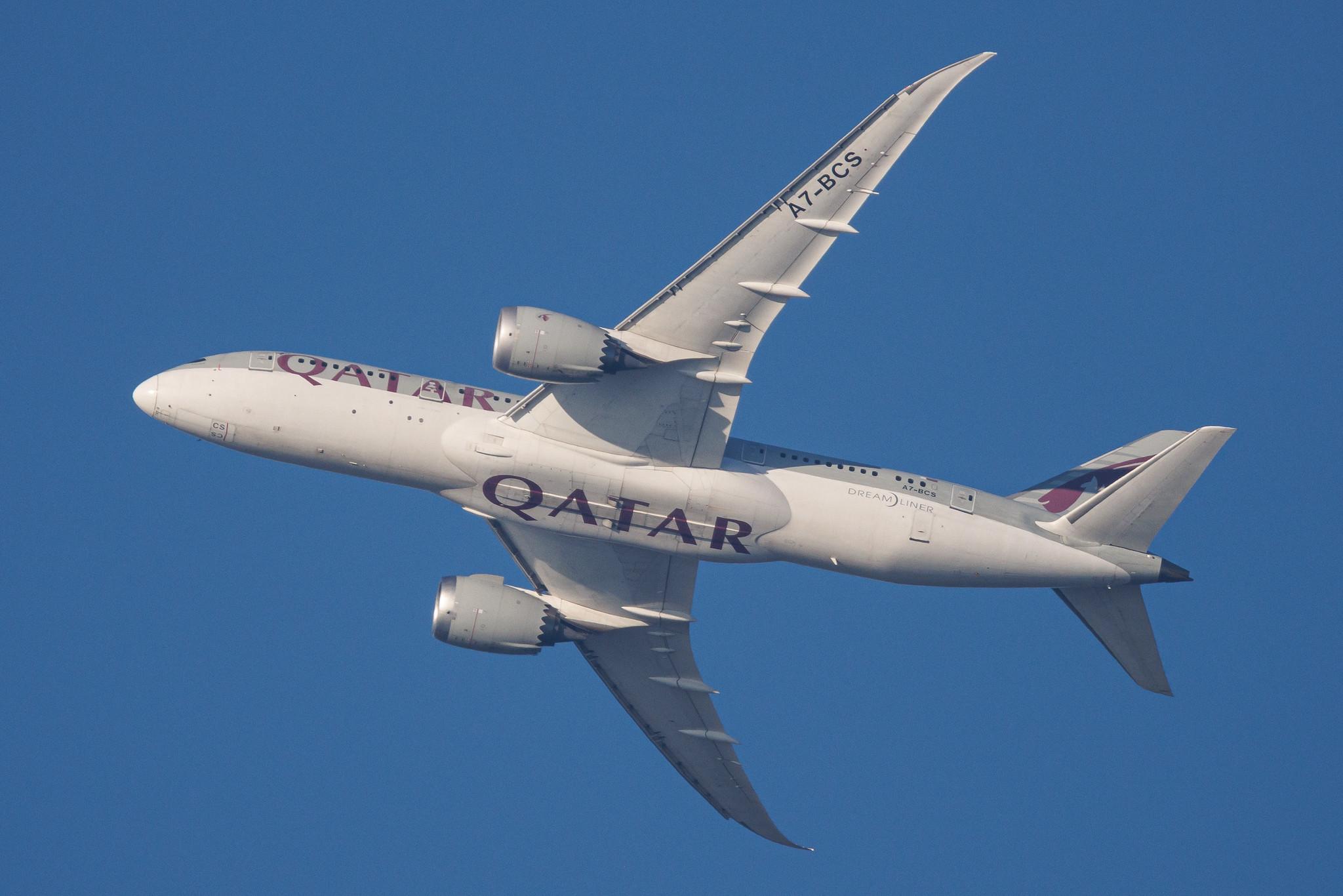 Hamburg Finkenwerder: Qatar Airways (QR / QTR) | Boeing 787-8 Dreamliner B788 | A7-BCS | MSN 38337