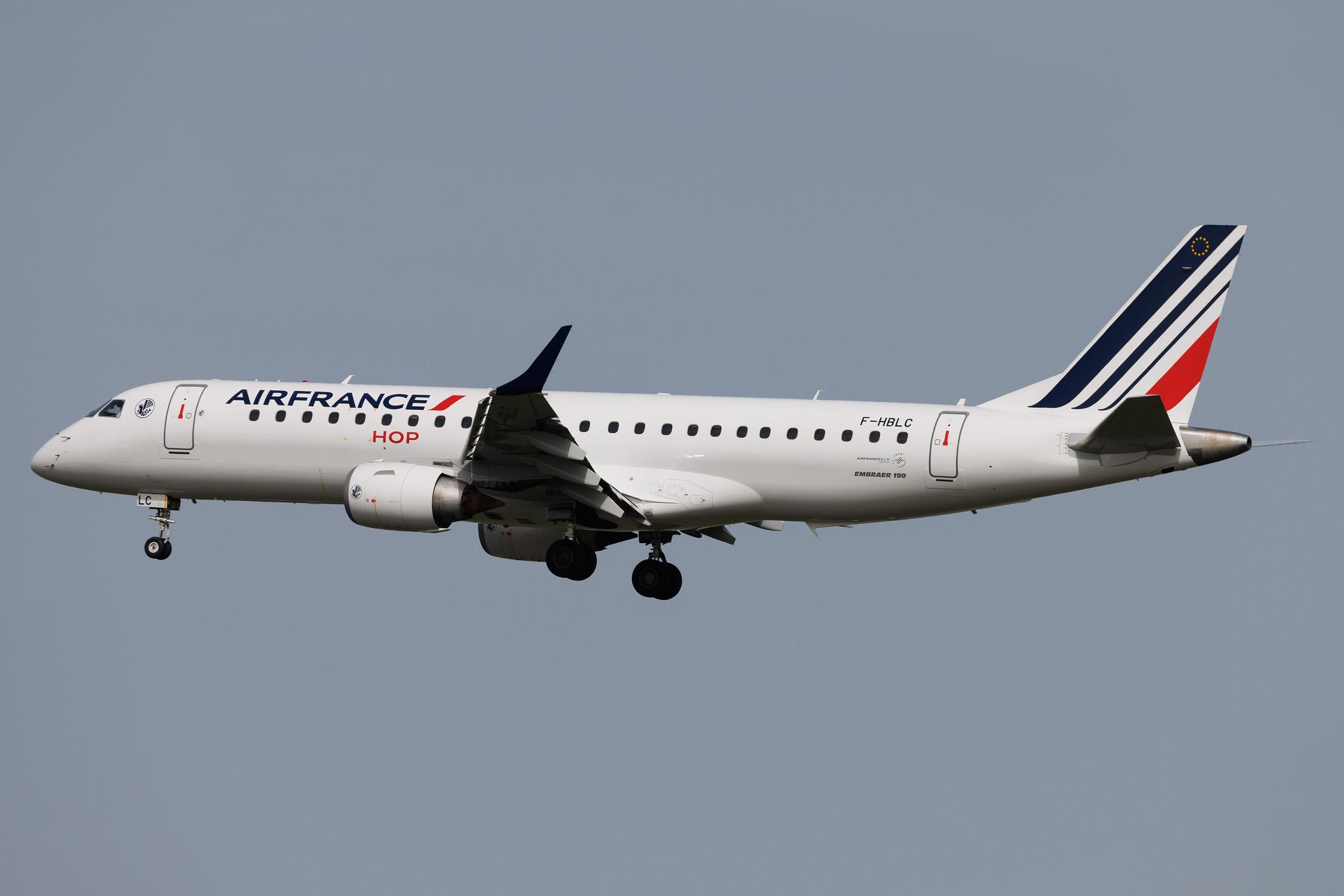 Frankfurt Airport: Air France (AF / AFR) | Operator: Air France Hop | Embraer E190LR E190 | F-HBLC | MSN 19000080