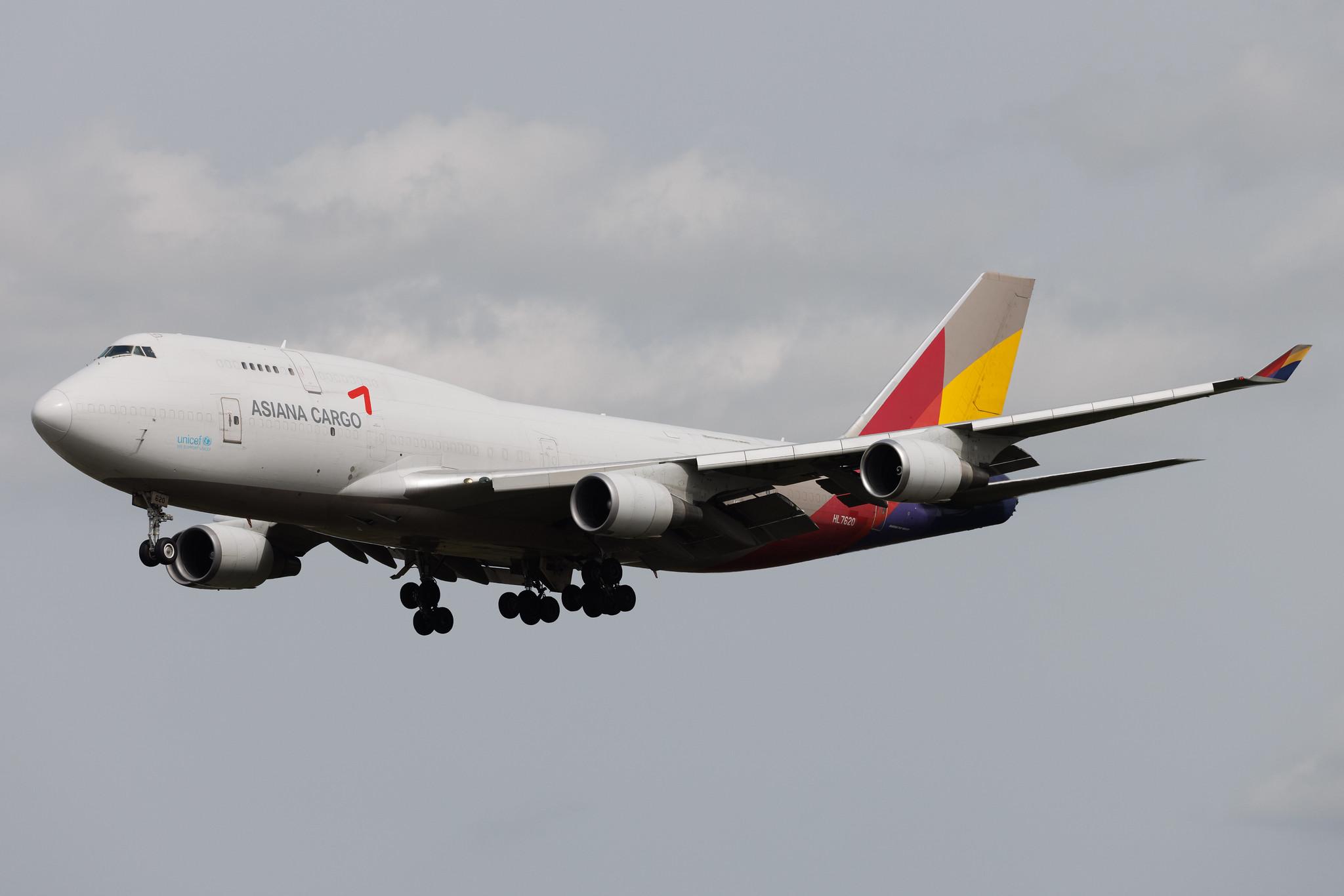 Frankfurt Airport: Asiana Cargo (OZ / AAR) | Operator: Asiana Airlines | Boeing 747-419(BDSF) B744 | HL7620 | MSN 29375