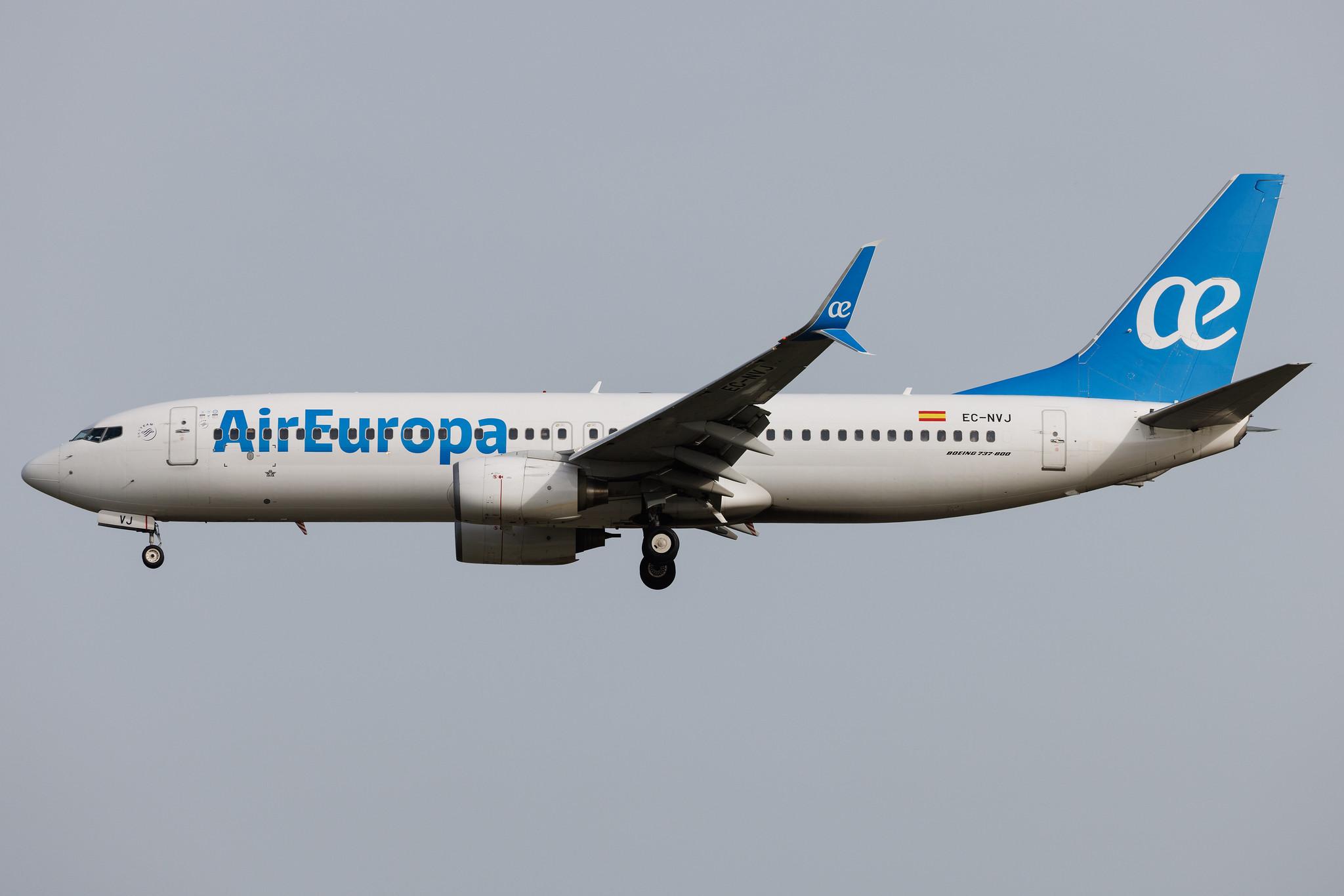 Frankfurt Airport: Air Europa (UX / AEA) | Boeing 737-8K5 B738 | EC-NVJ | MSN 35138