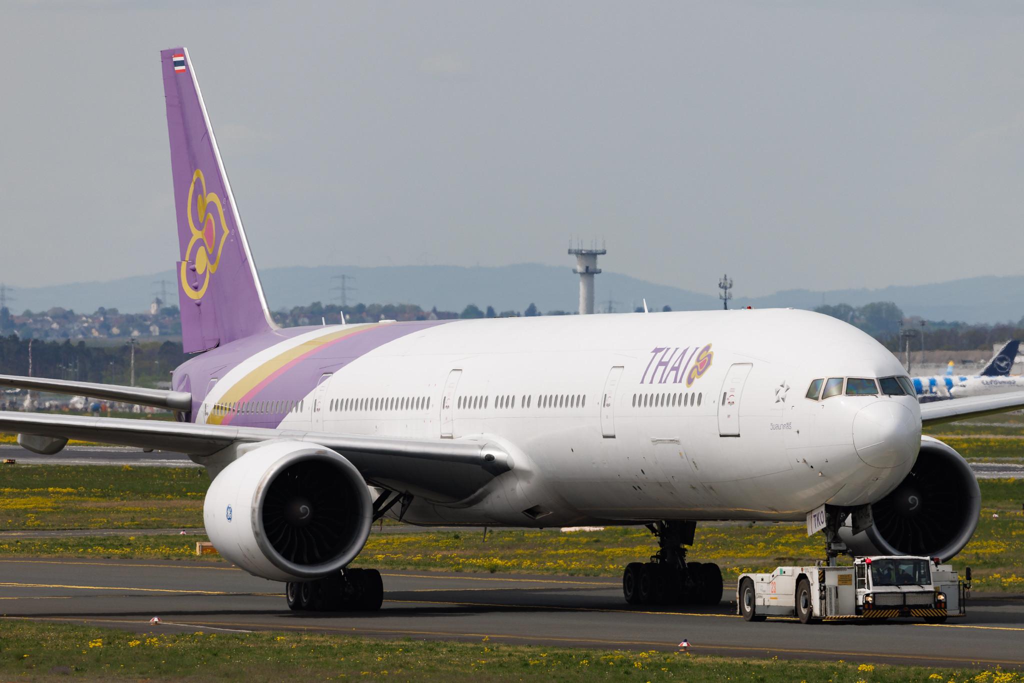 Frankfurt Airport: Thai Airways (TG / THA) | Boeing 777-3AL(ER) B77W | HS-TKO | MSN 41524
