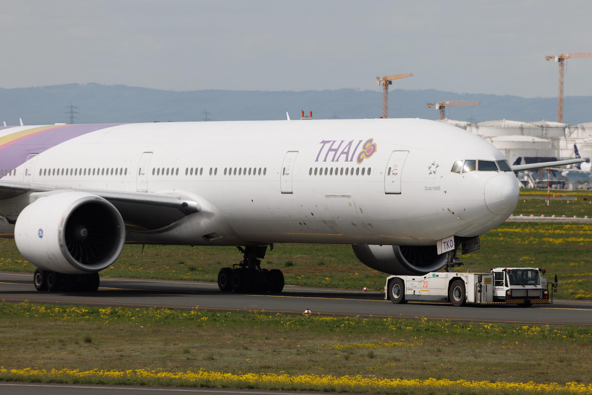 Frankfurt Airport: Thai Airways (TG / THA) | Boeing 777-3AL(ER) B77W | HS-TKO | MSN 41524