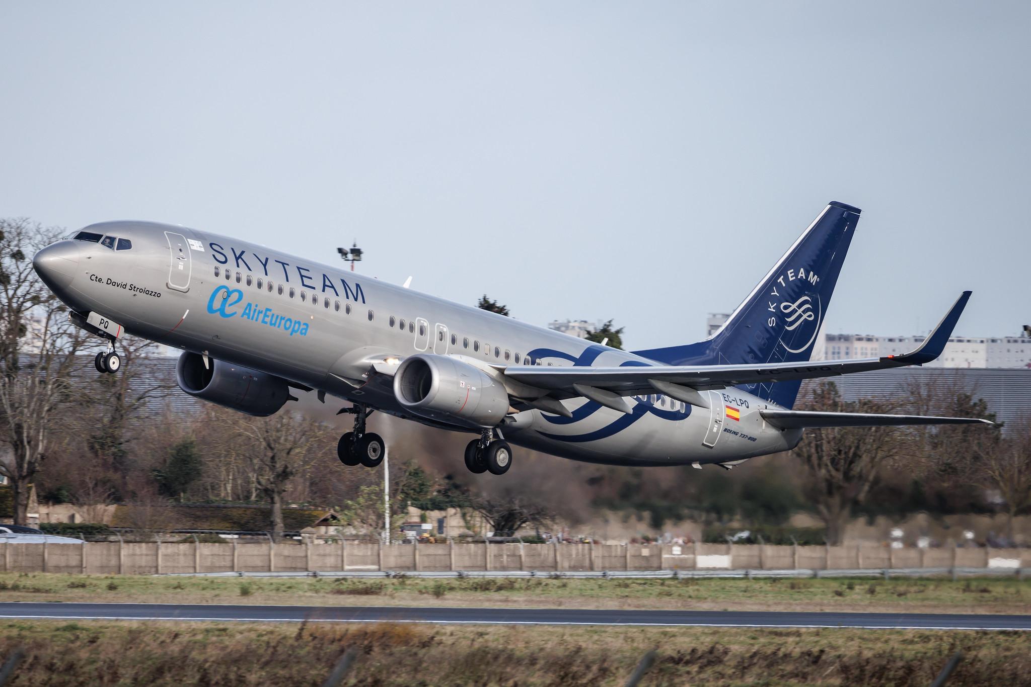 Paris Orly Airport: Air Europa (UX / AEA) | Livery: SkyTeam Livery | Boeing 737-85P B738 | EC-LPQ | MSN 35496