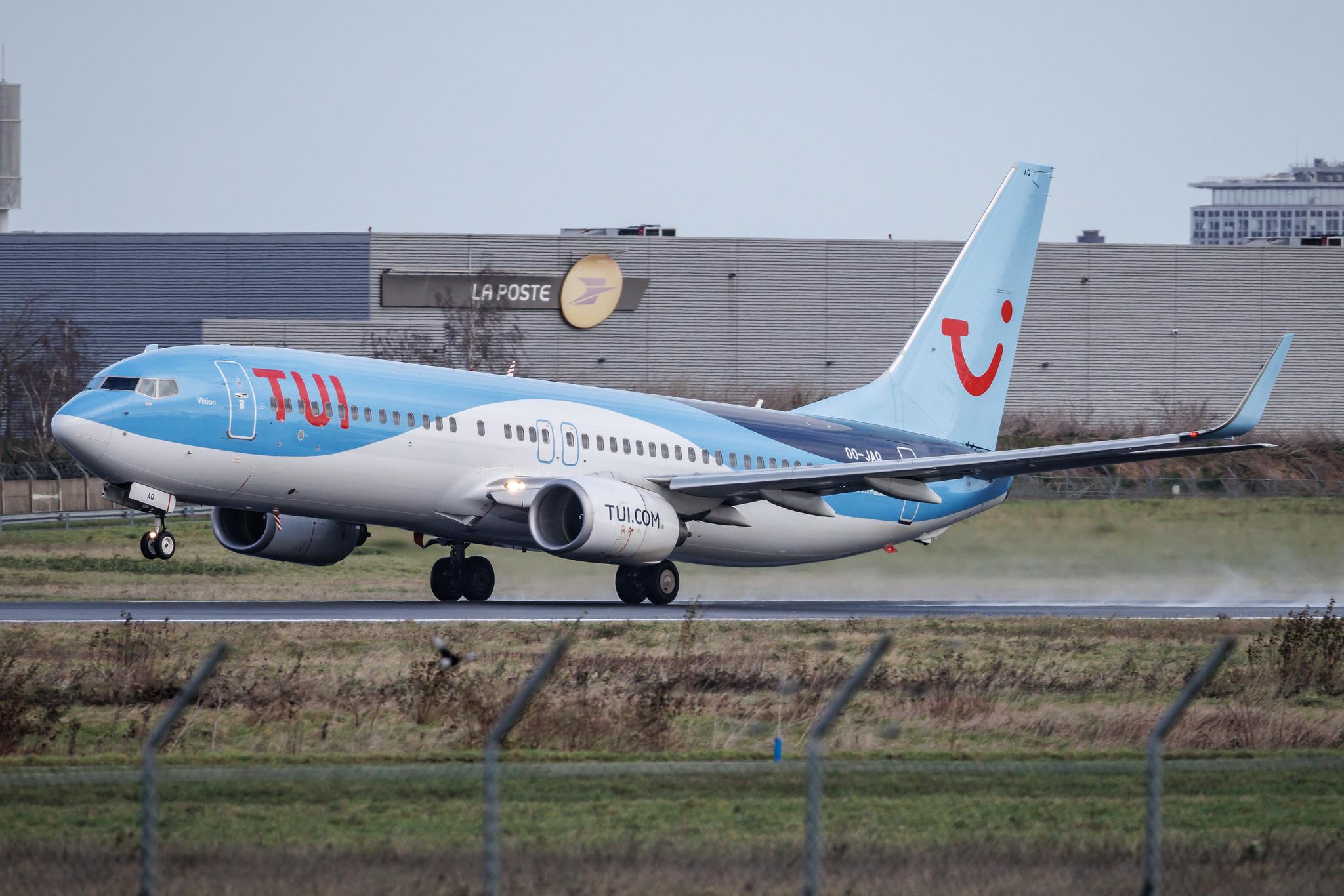 Paris Orly Airport: TUI (X3 / TUI) | Operator: TUI fly Belgium | Boeing 737-8K5 B738 | OO-JAQ | MSN 35148