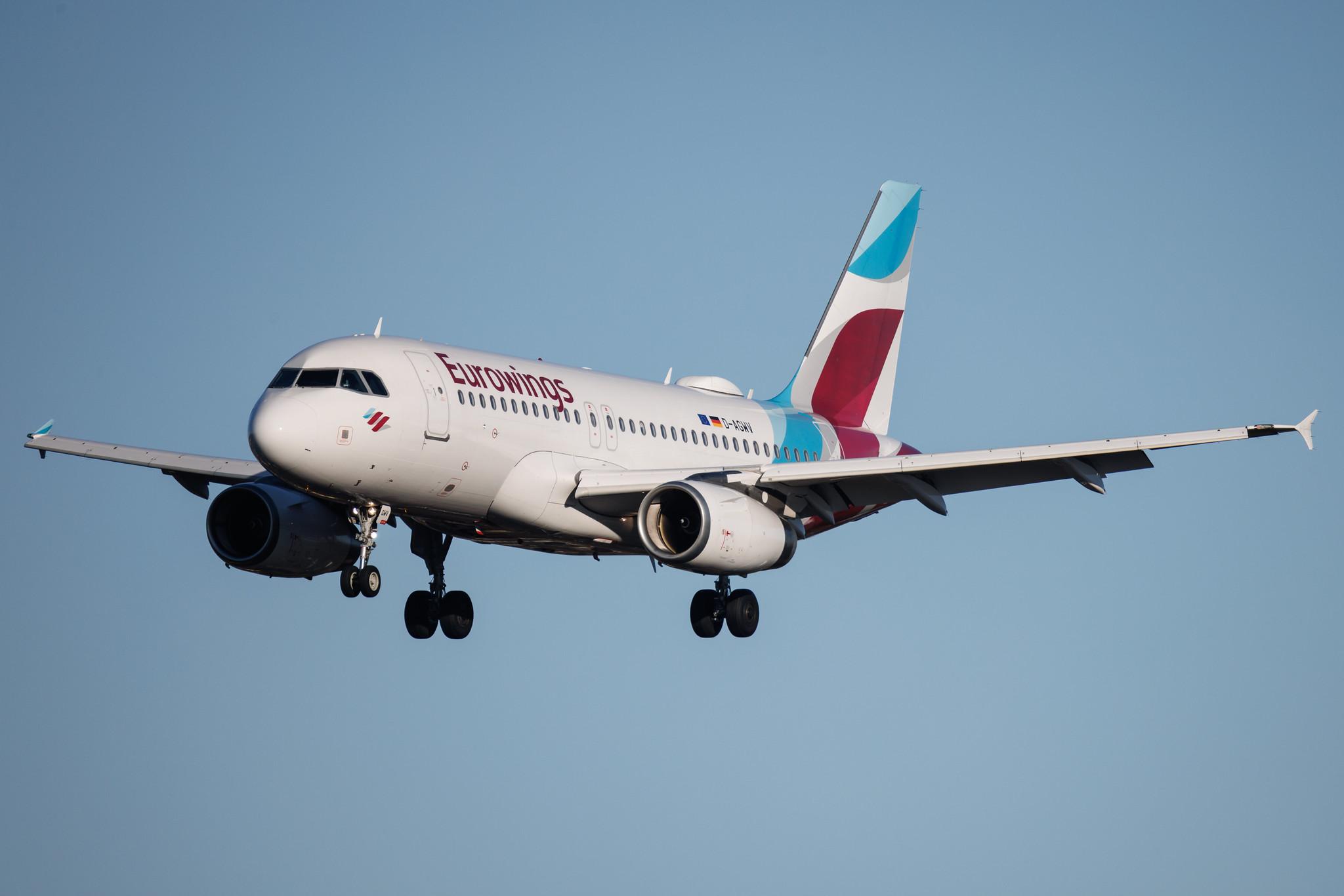Hamburg Airport: Eurowings (EW / EWG) | Airbus A319-132 A319 | D-AGWV | MSN 5467