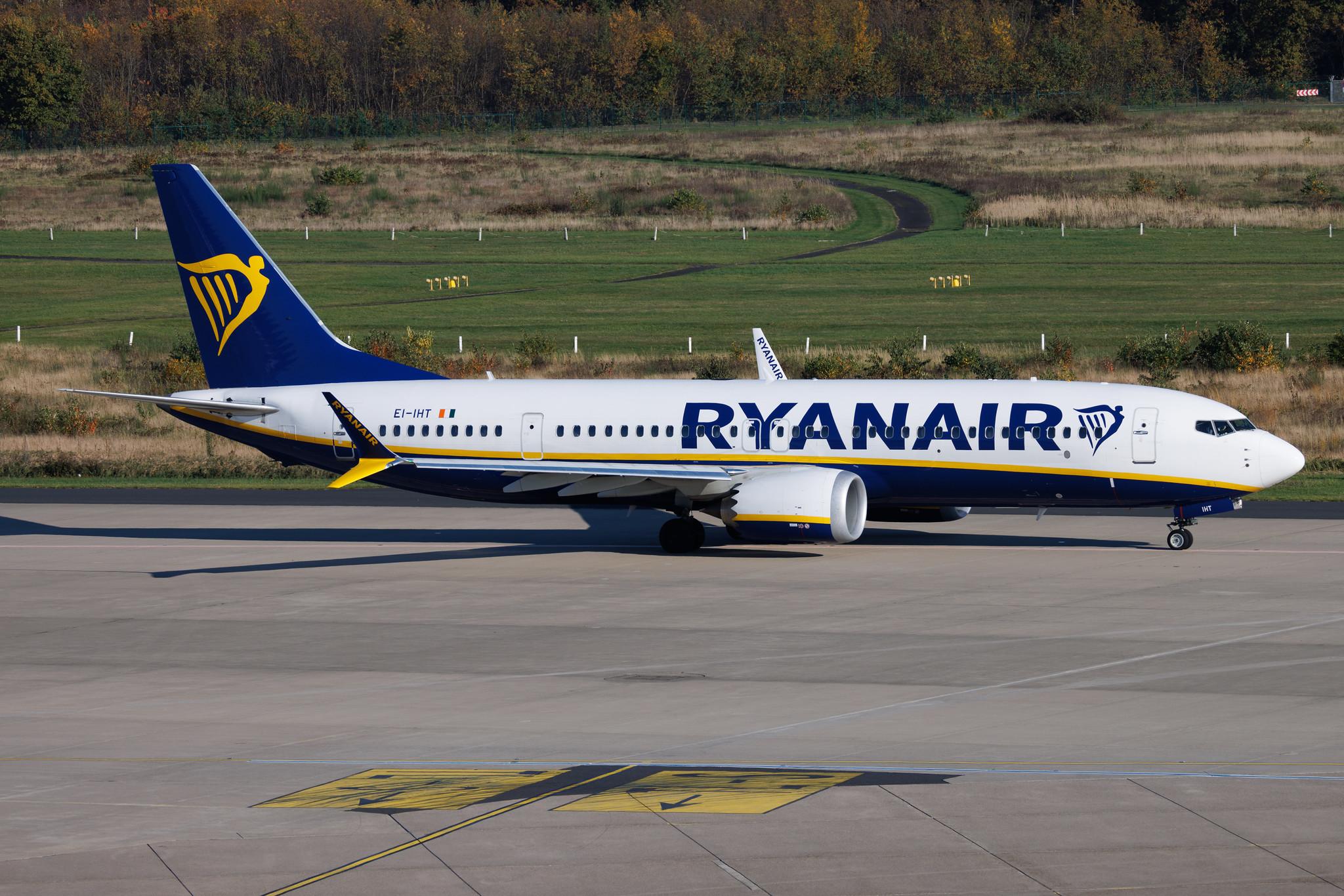 Köln Bonn Airport: Ryanair (FR / RYR) | Boeing 737 MAX 8-200 B38M | EI-IHT | MSN 62365