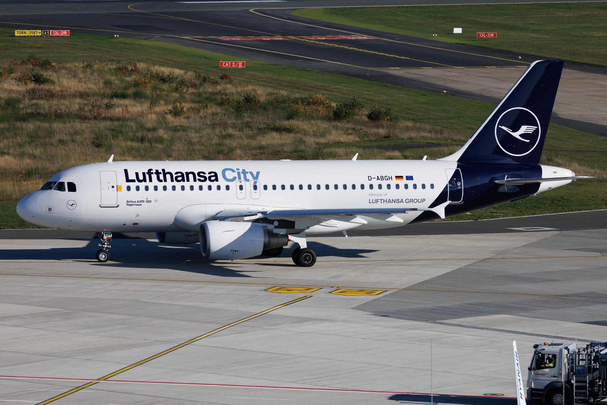Köln Bonn Airport: Lufthansa City (VL / LHX) | Airbus A319-112 A319 | D-ABGH | MSN 3245