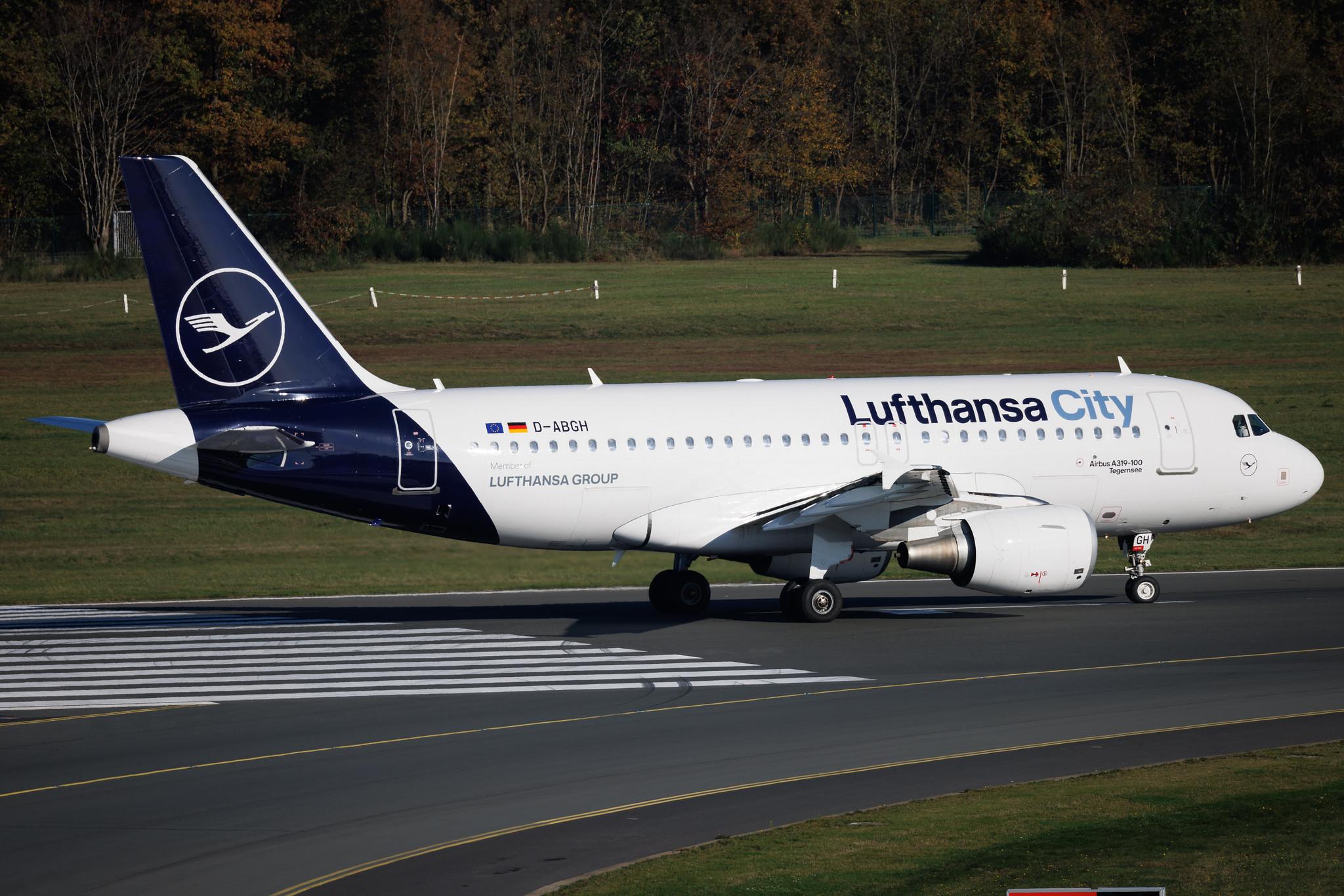 Köln Bonn Airport: Lufthansa City (VL / LHX) | Airbus A319-112 A319 | D-ABGH | MSN 3245