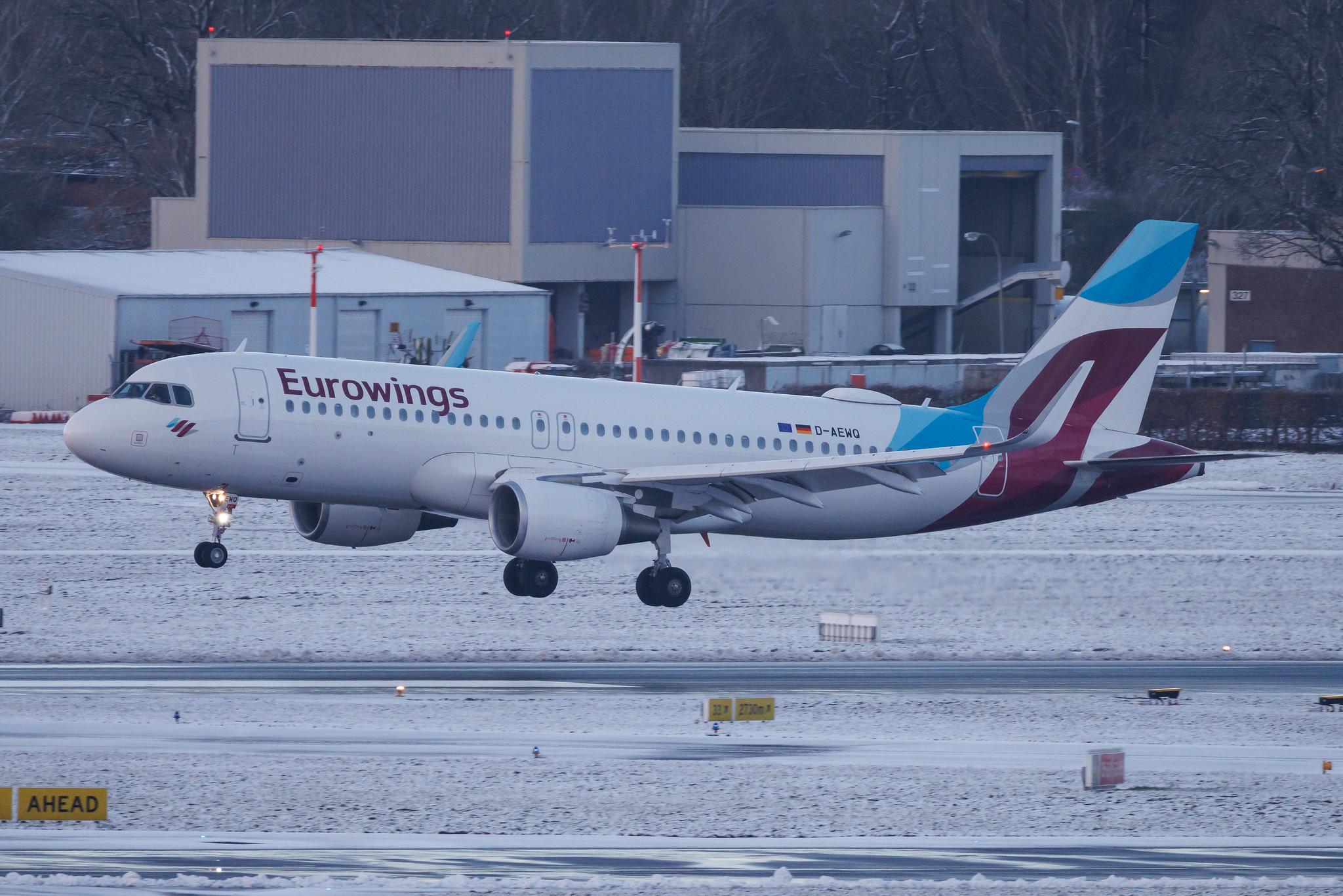 Hamburg Airport: Eurowings (EW / EWG) | Airbus A320-214 A320 | D-AEWQ | MSN 7398