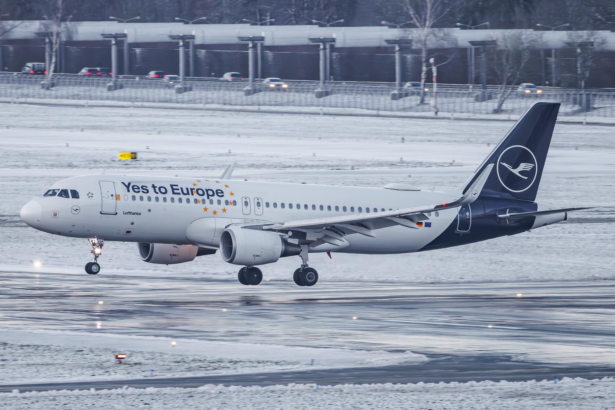 Hamburg Airport: Lufthansa (LH / DLH) | Livery: Yes to Europe Livery | Airbus A320-214 A320 | D-AIUC | MSN 6006
