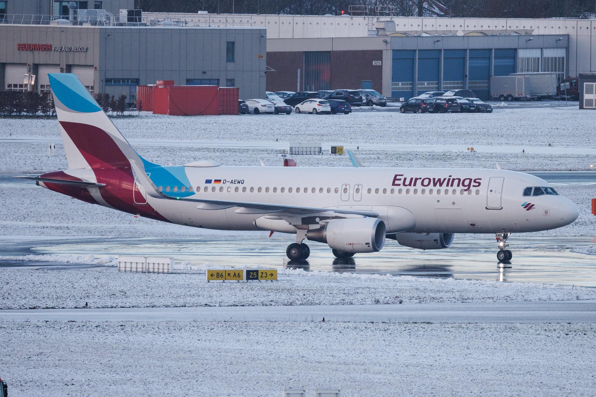 Hamburg Airport: Eurowings (EW / EWG) | Airbus A320-214 A320 | D-AEWQ | MSN 7398