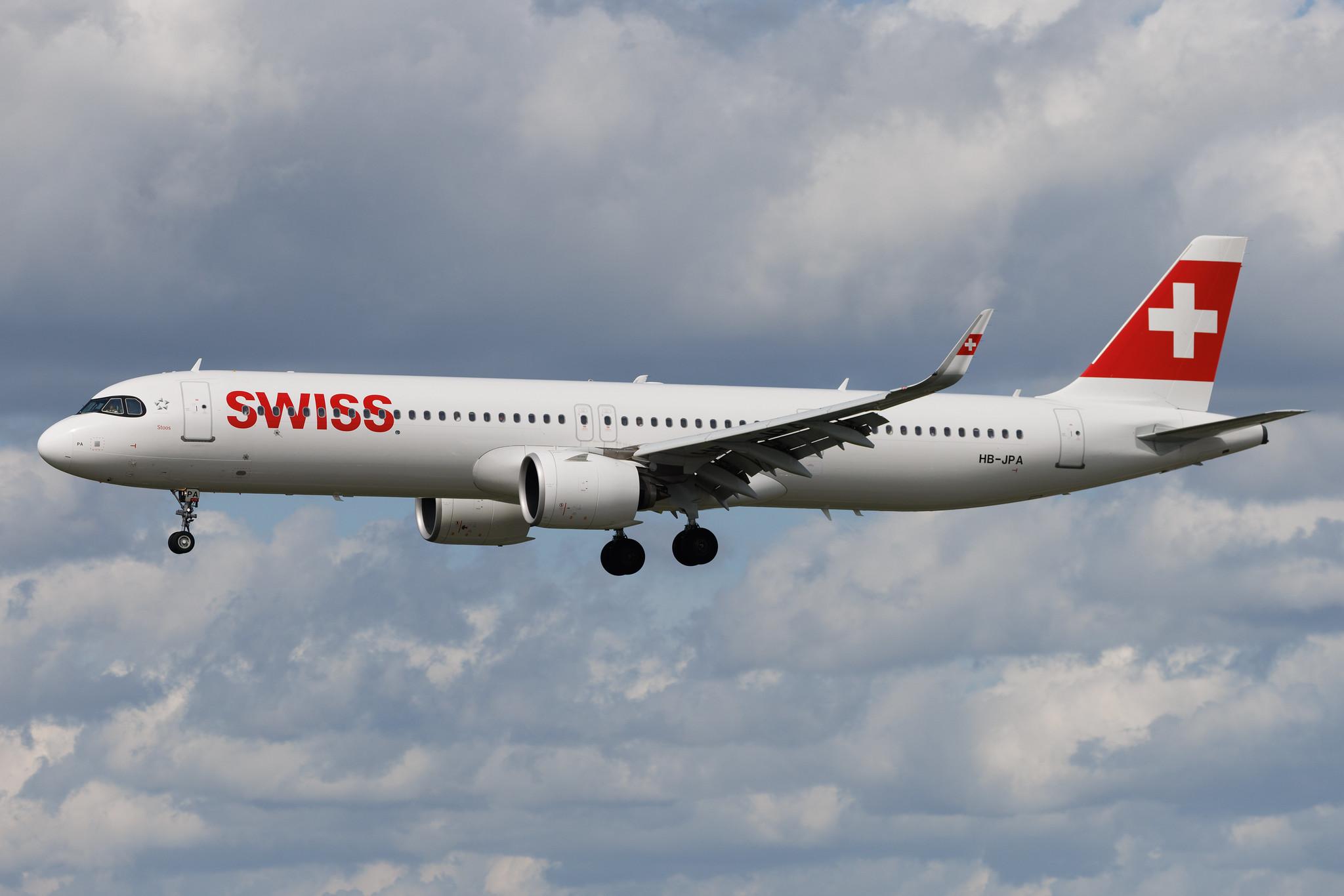 Hamburg Airport: Swiss (LX / SWR) | Airbus A321-271NX A21N | HB-JPA | MSN 09417