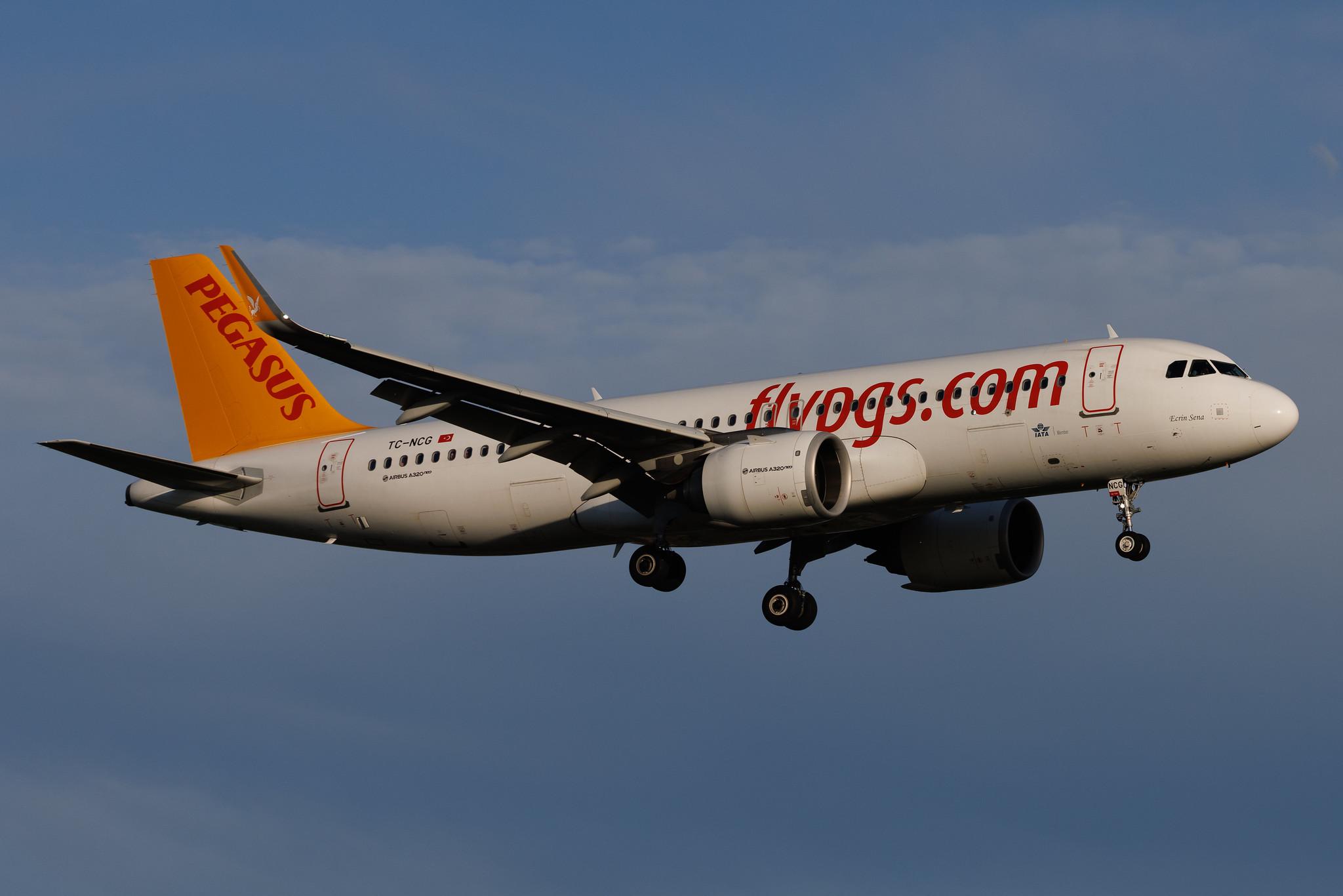 Hamburg Airport: Pegasus Airlines (PC / PGT) | Airbus A320-251N A20N | TC-NCG | MSN 8863