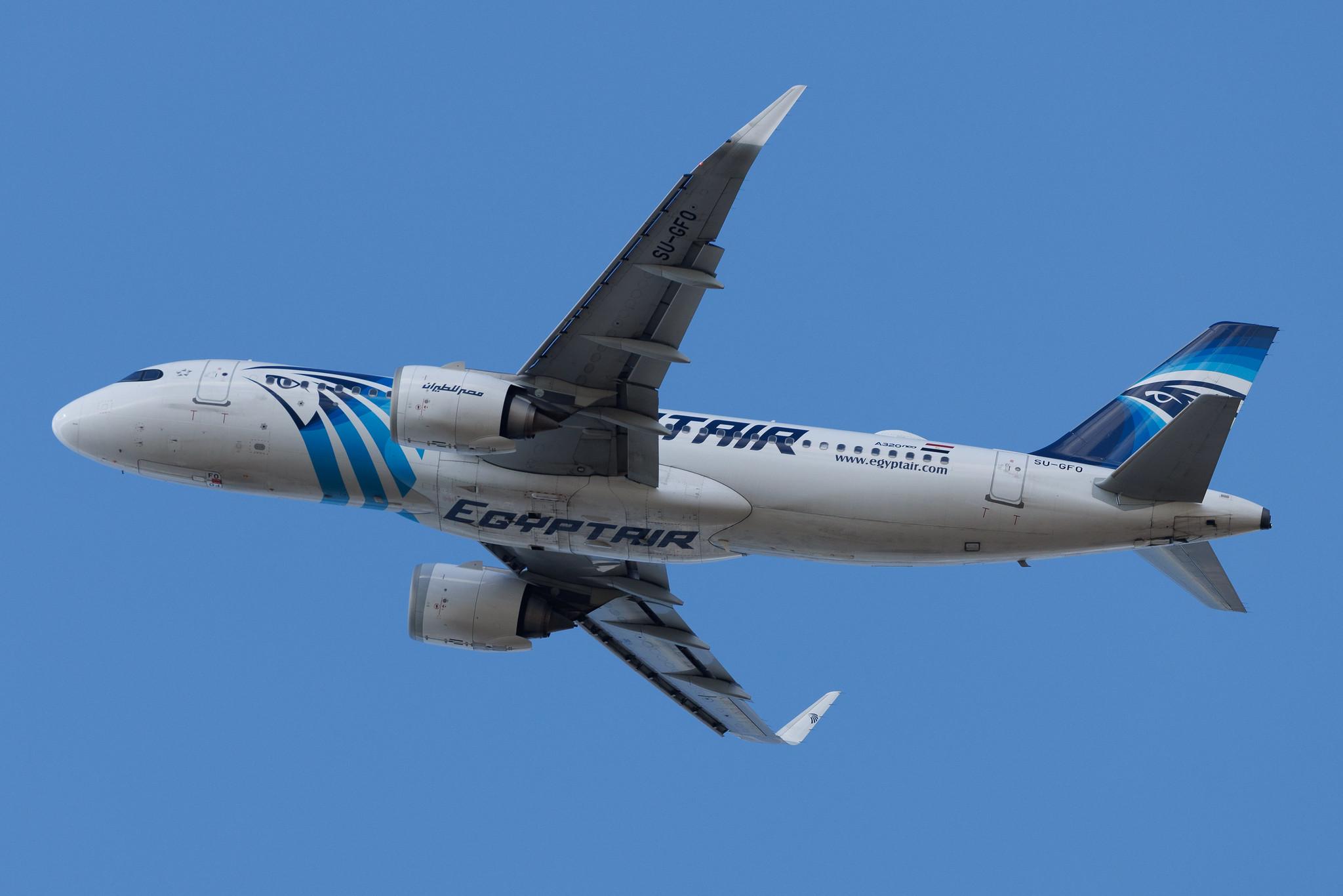 Vienna International Airport: Egyptair (MS / MSR) | Livery: 90 Years Sticker | Airbus A320-251N A20N | SU-GFO | MSN 10039