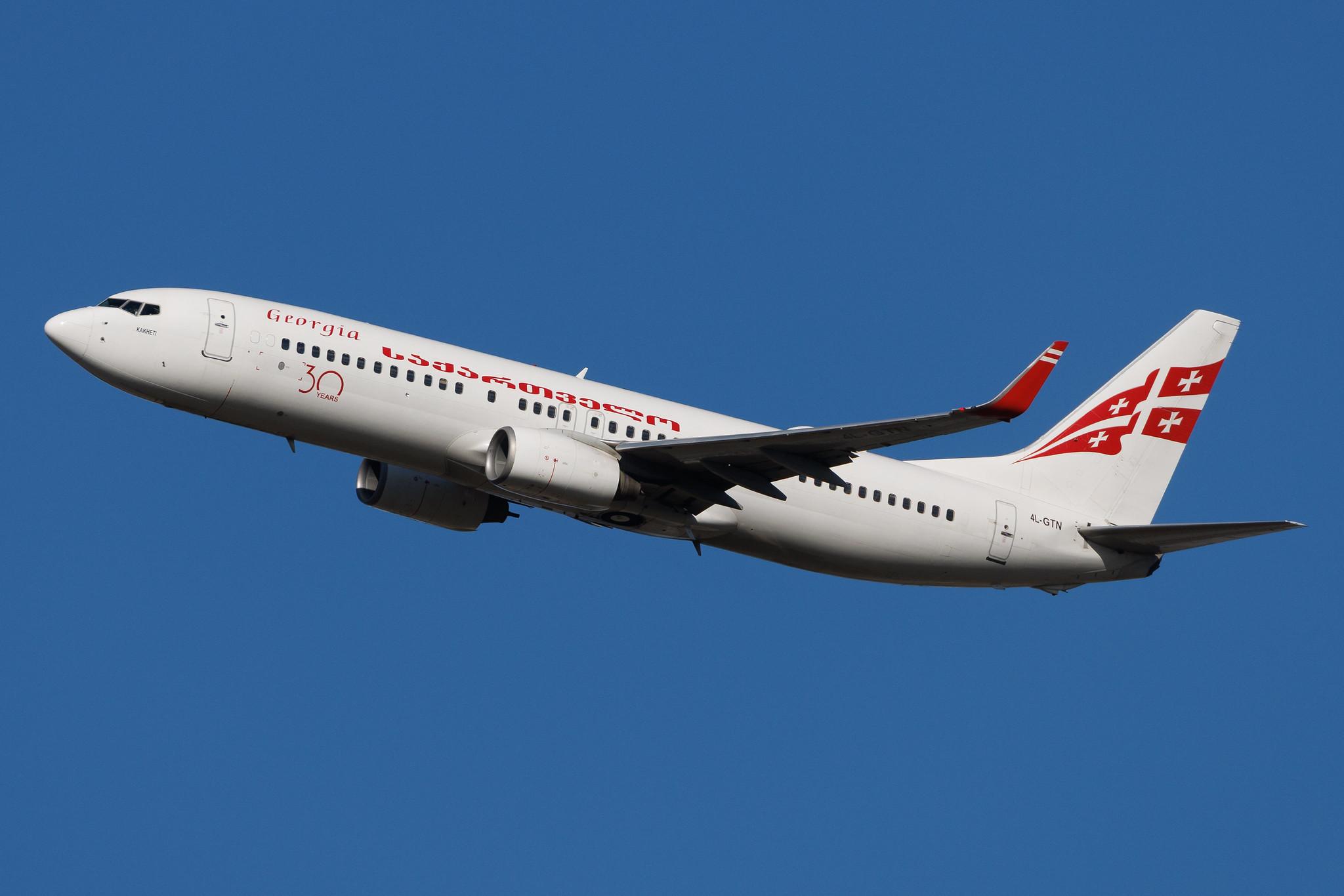 Vienna International Airport: Georgian Airways (A9 / TGZ) | Boeing 737-883 B738 | 4L-GTN | MSN 34547