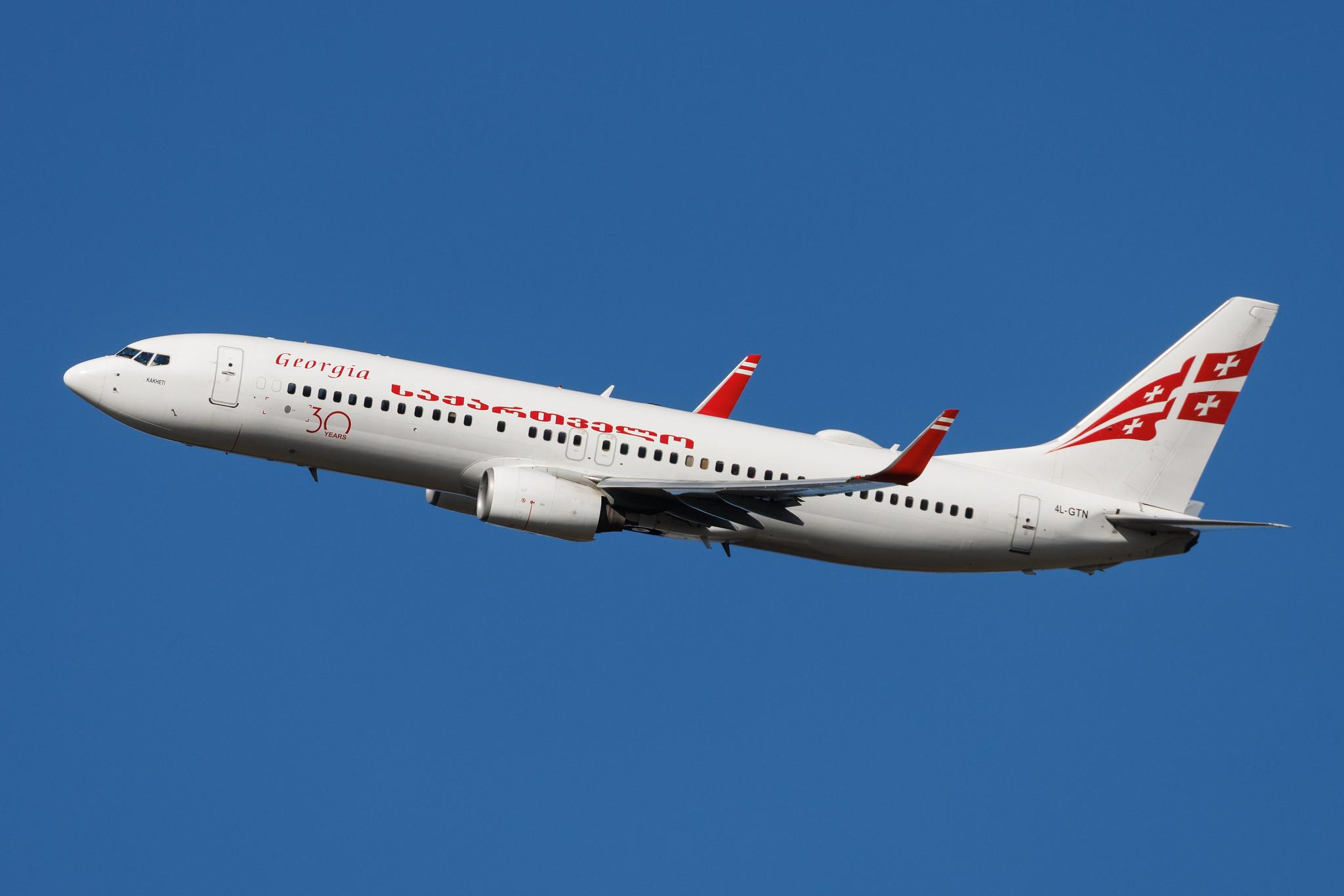 Vienna International Airport: Georgian Airways (A9 / TGZ) | Boeing 737-883 B738 | 4L-GTN | MSN 34547