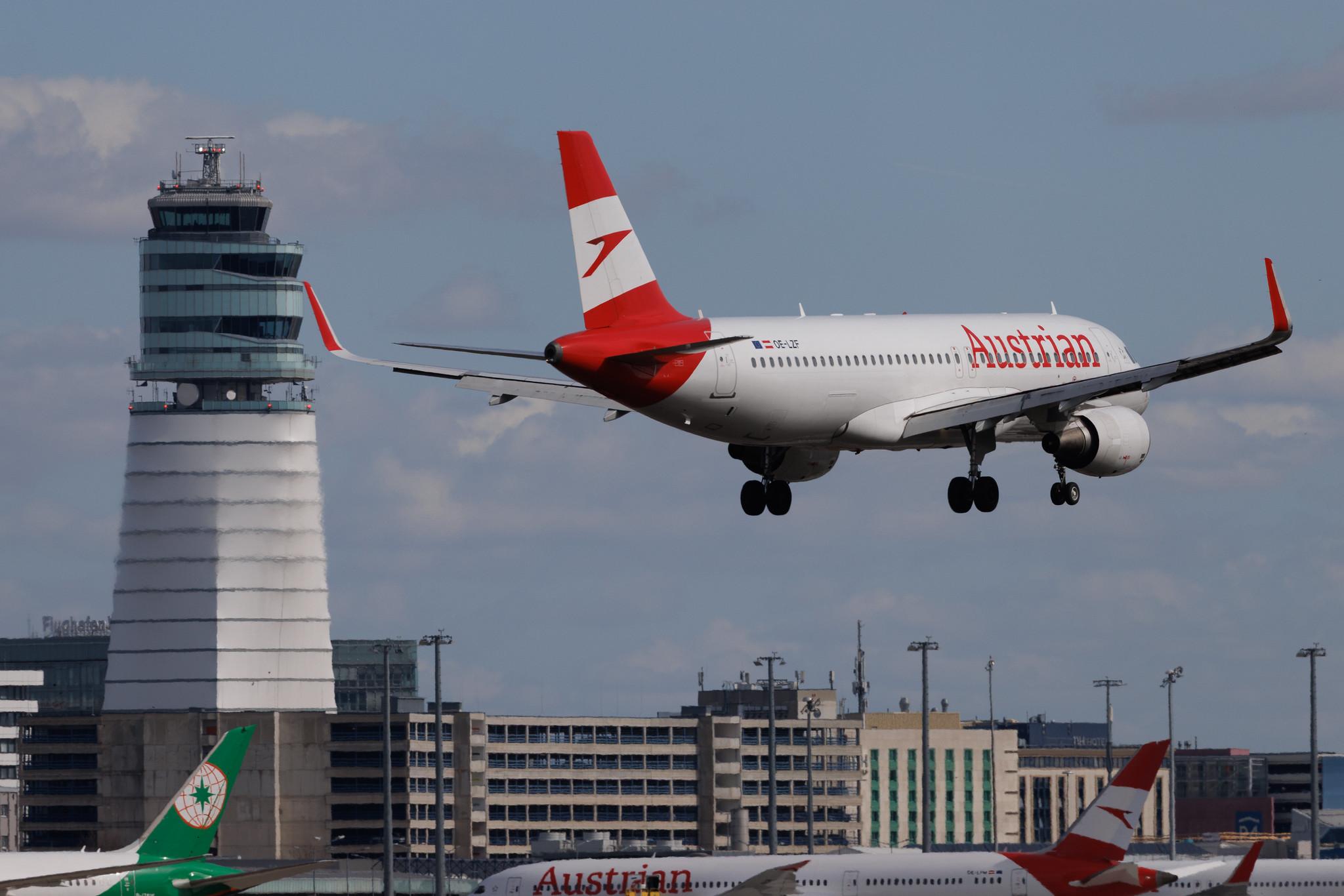 Vienna International Airport: Austrian Airlines (OS / AUA) | Airbus A320-214 A320 | OE-LZF | MSN 5841
