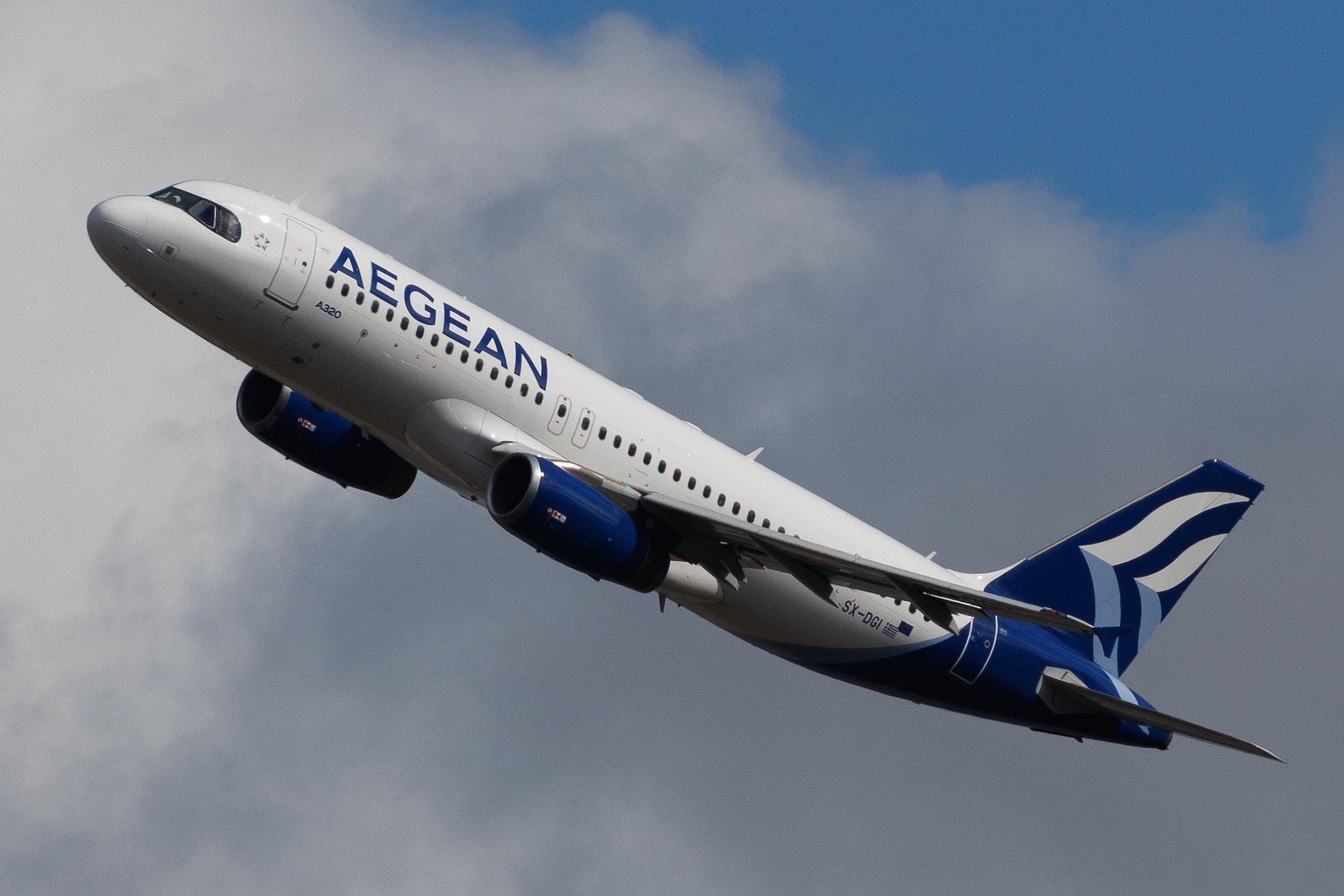 Vienna International Airport: Aegean Airlines (A3 / AEE) | Airbus A320-232 A320 | SX-DGI | MSN 03162