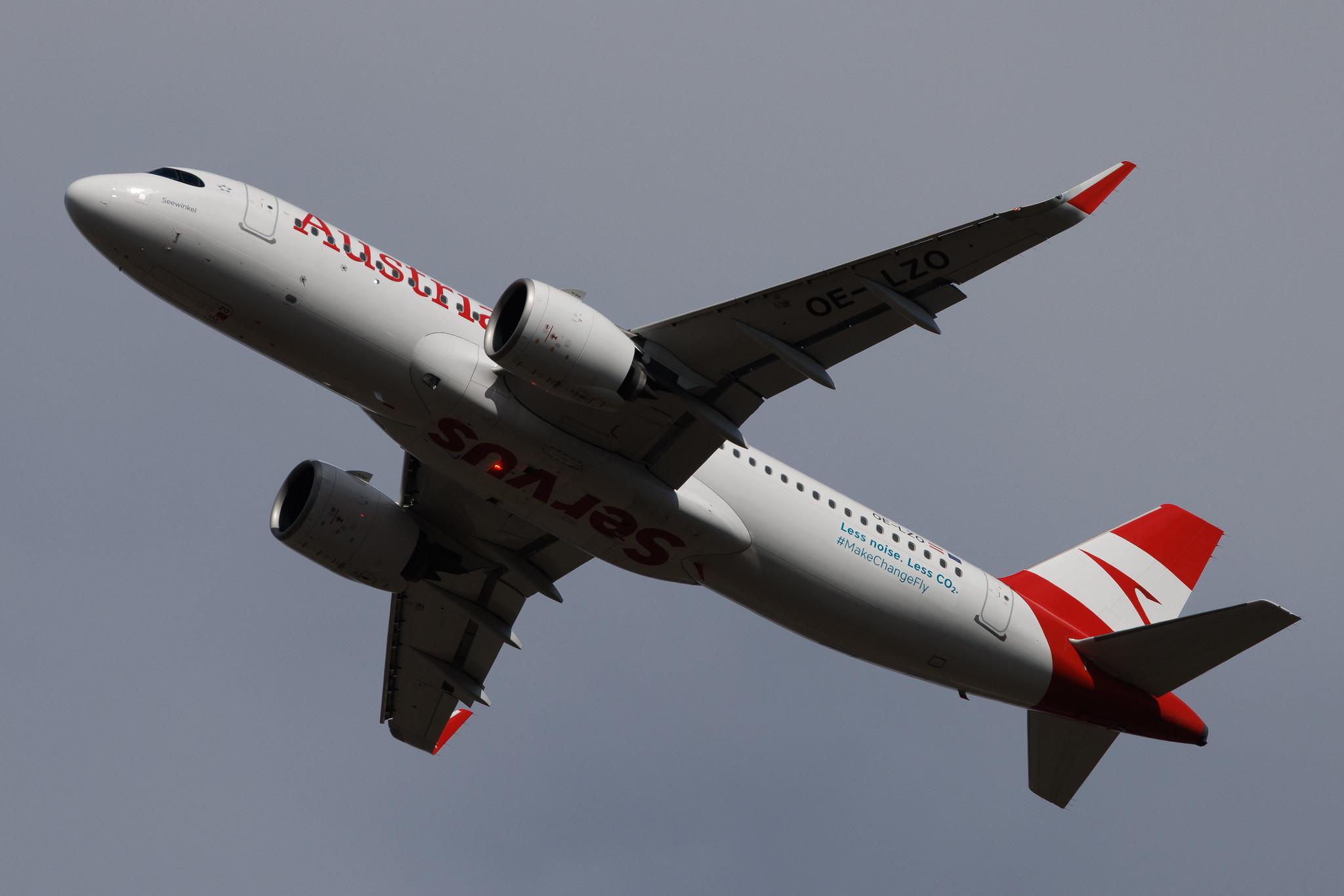 Vienna International Airport: Austrian Airlines (OS / AUA) | Airbus A320-271N A20N | OE-LZO | MSN 11076