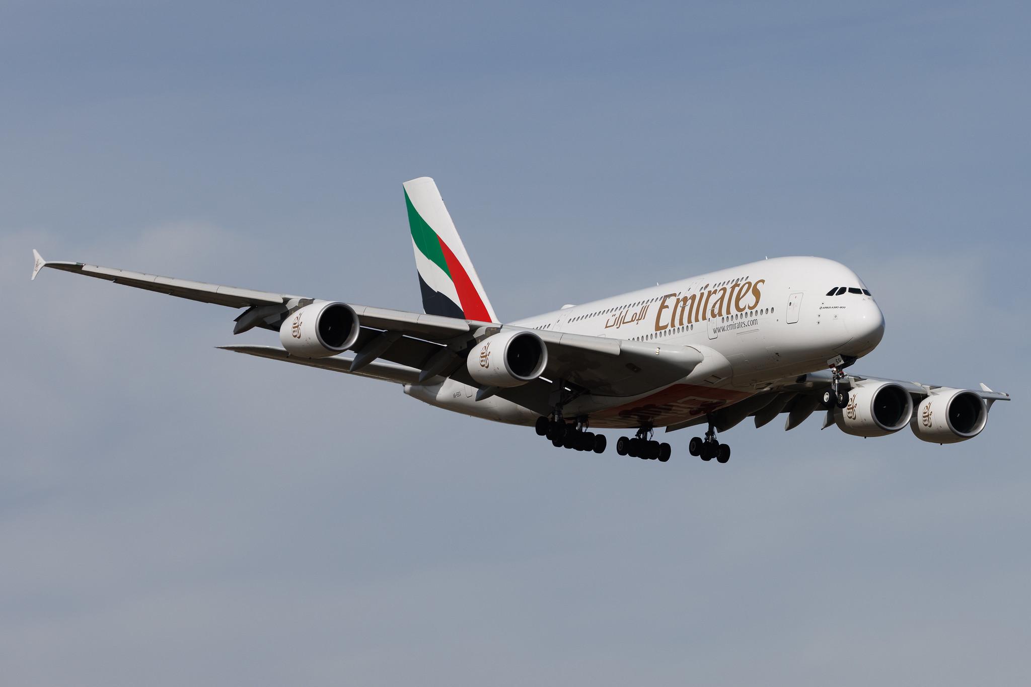 Vienna International Airport: Emirates (EK / UAE) | Airbus A380-861 A388 | A6-EEG | MSN 116