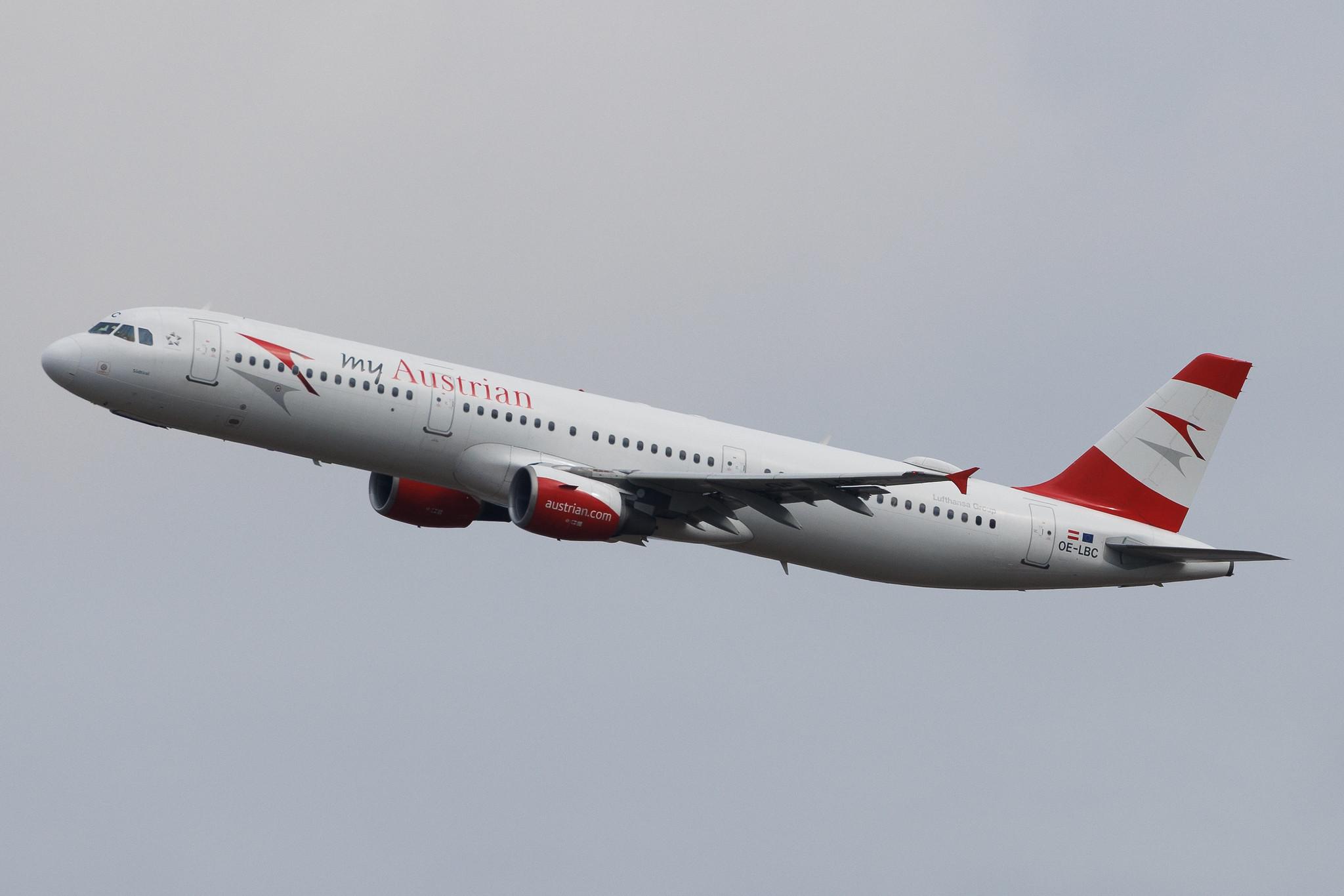 Vienna International Airport: Austrian Airlines (OS / AUA) | Airbus A321-111 A321 | OE-LBC | MSN 0581