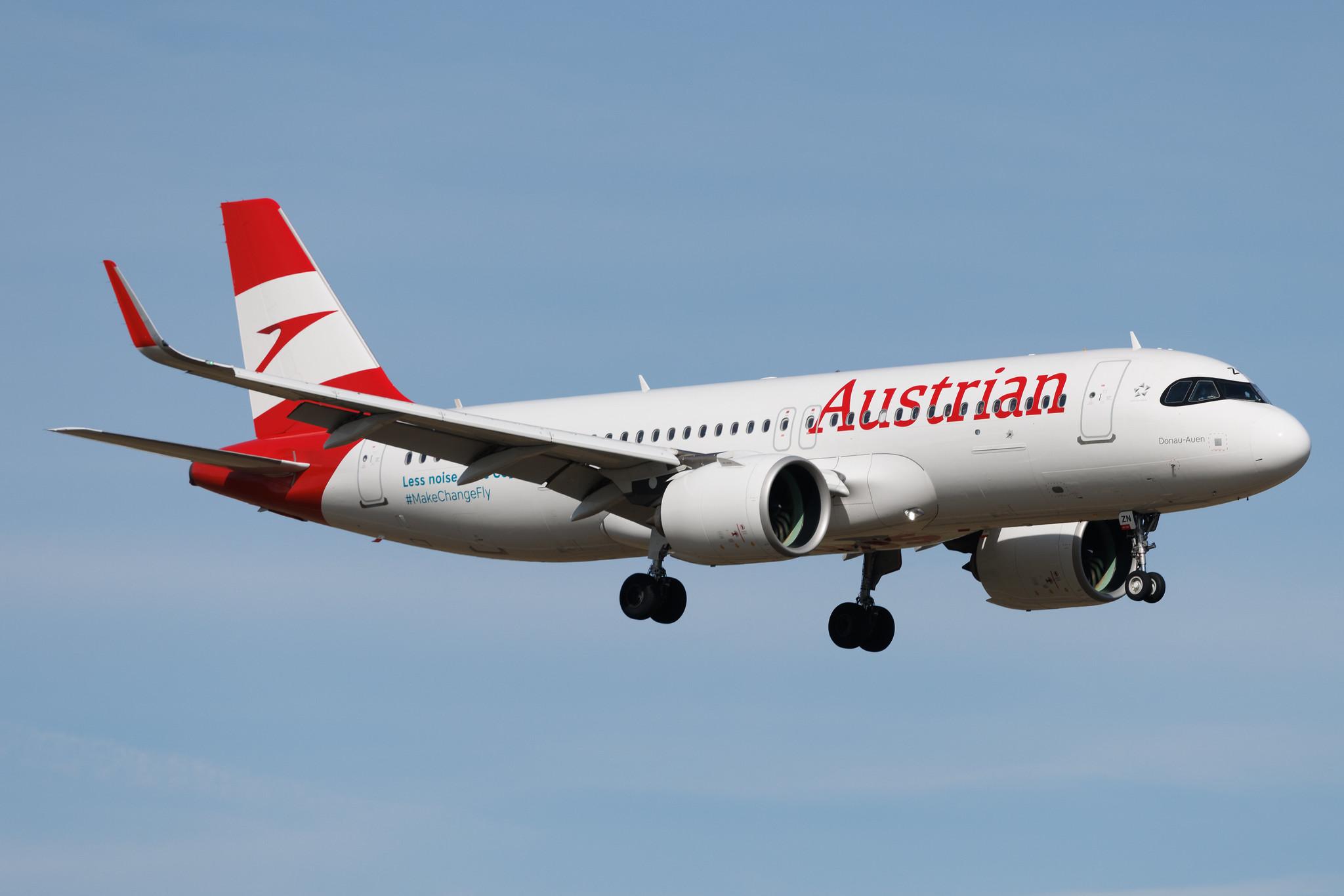 Vienna International Airport: Austrian Airlines (OS / AUA) | Airbus A320-271N A20N | OE-LZN | MSN 10904