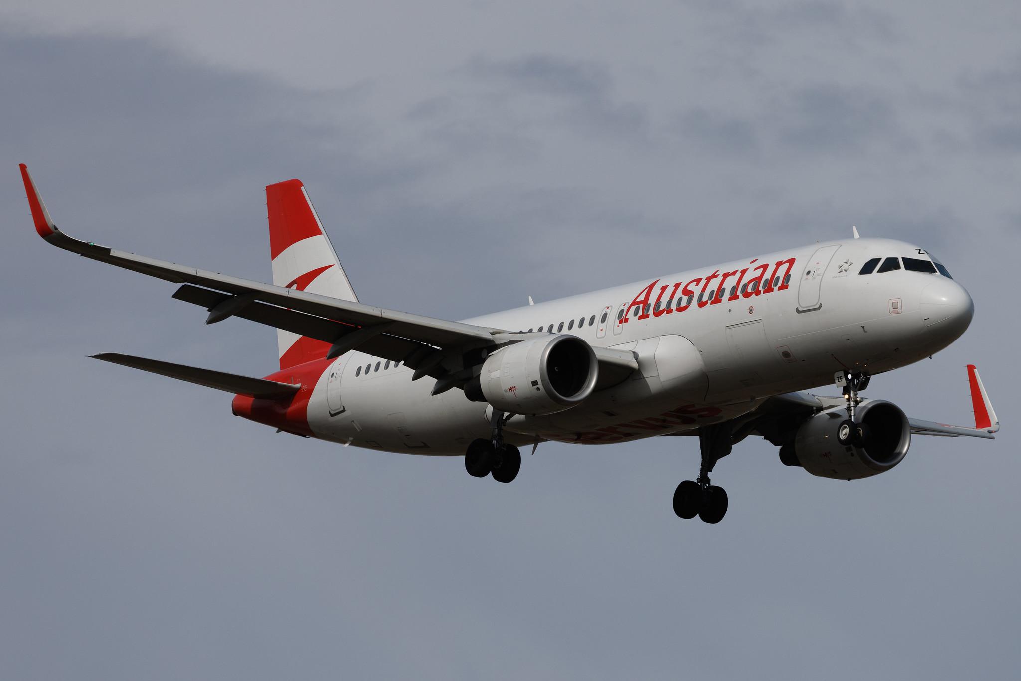 Vienna International Airport: Austrian Airlines (OS / AUA) | Airbus A320-214 A320 | OE-LZF | MSN 5841