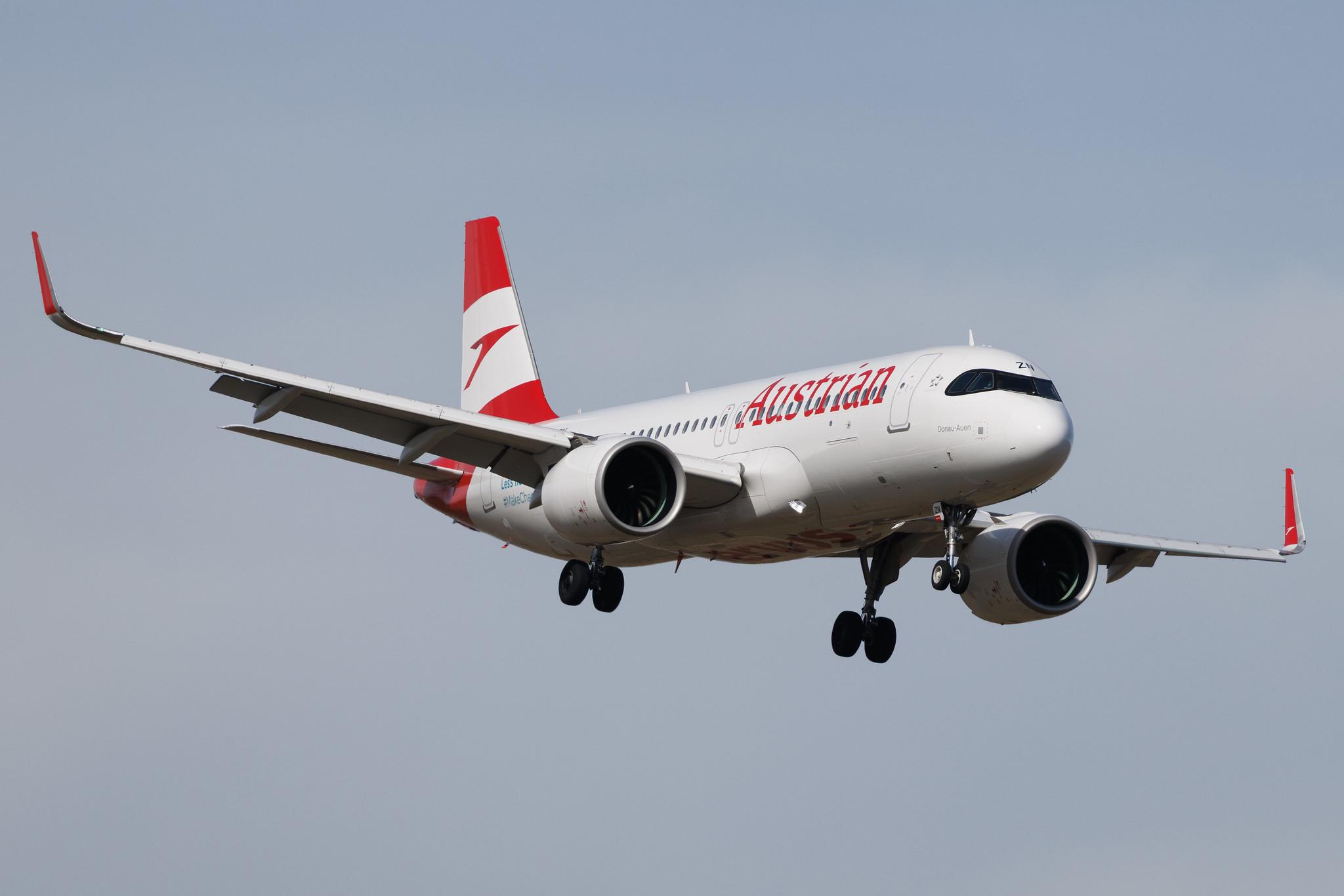 Vienna International Airport: Austrian Airlines (OS / AUA) | Airbus A320-271N A20N | OE-LZN | MSN 10904