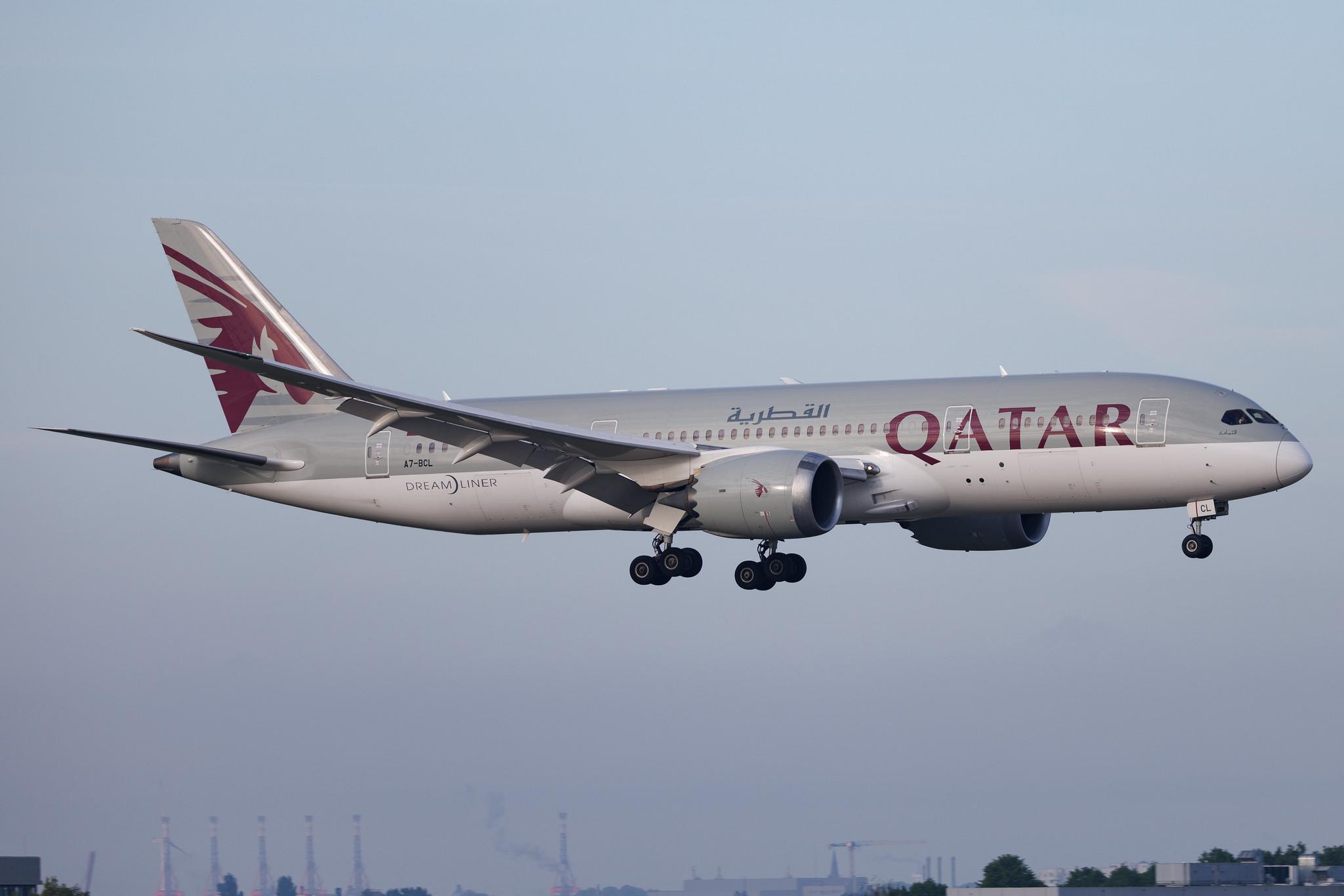 Hamburg Airport: Qatar Airways (QR / QTR) | Boeing 787-8 Dreamliner B788 | A7-BCL | MSN 38330