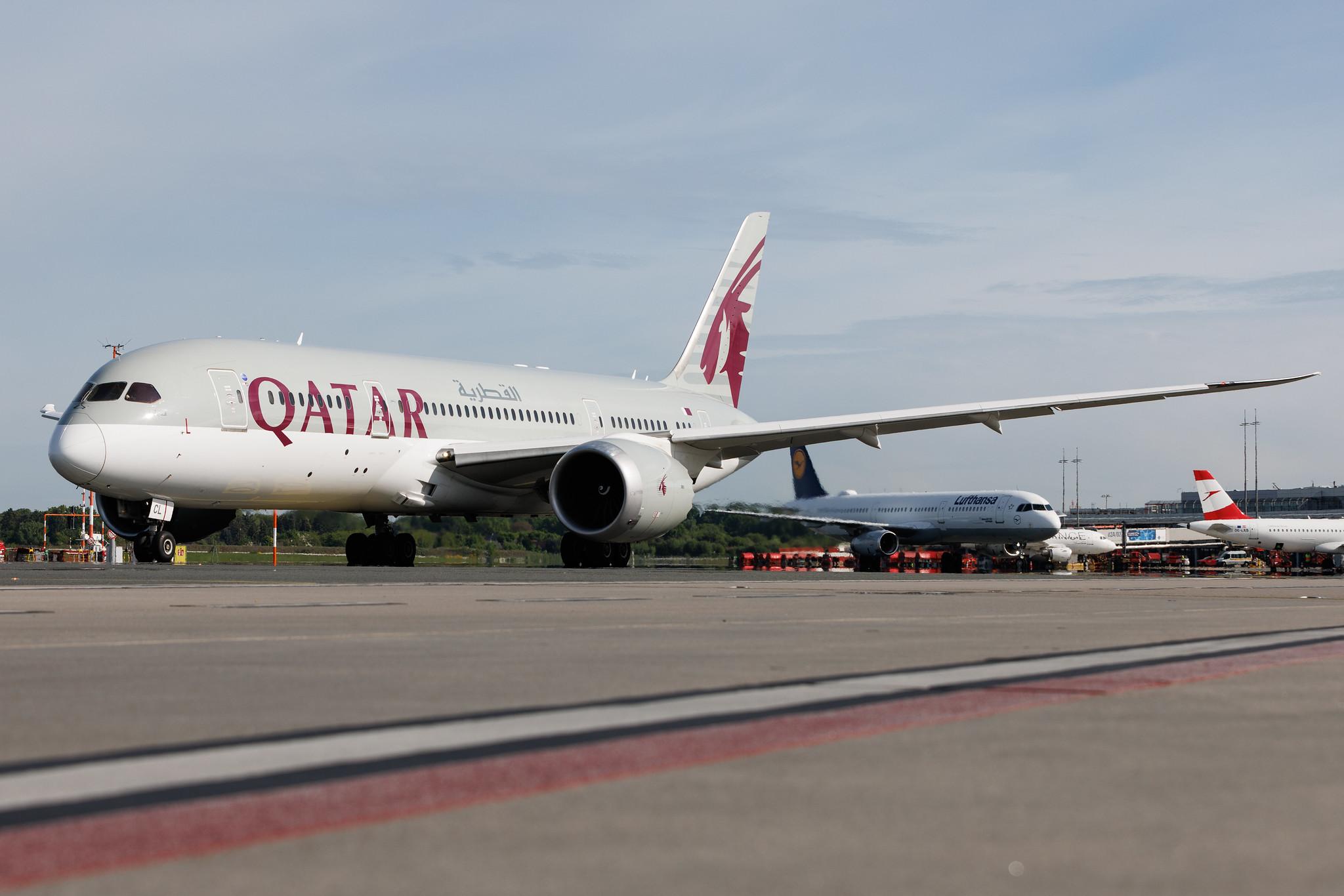 Hamburg Airport: Qatar Airways (QR / QTR) | Boeing 787-8 Dreamliner B788 | A7-BCL | MSN 38330