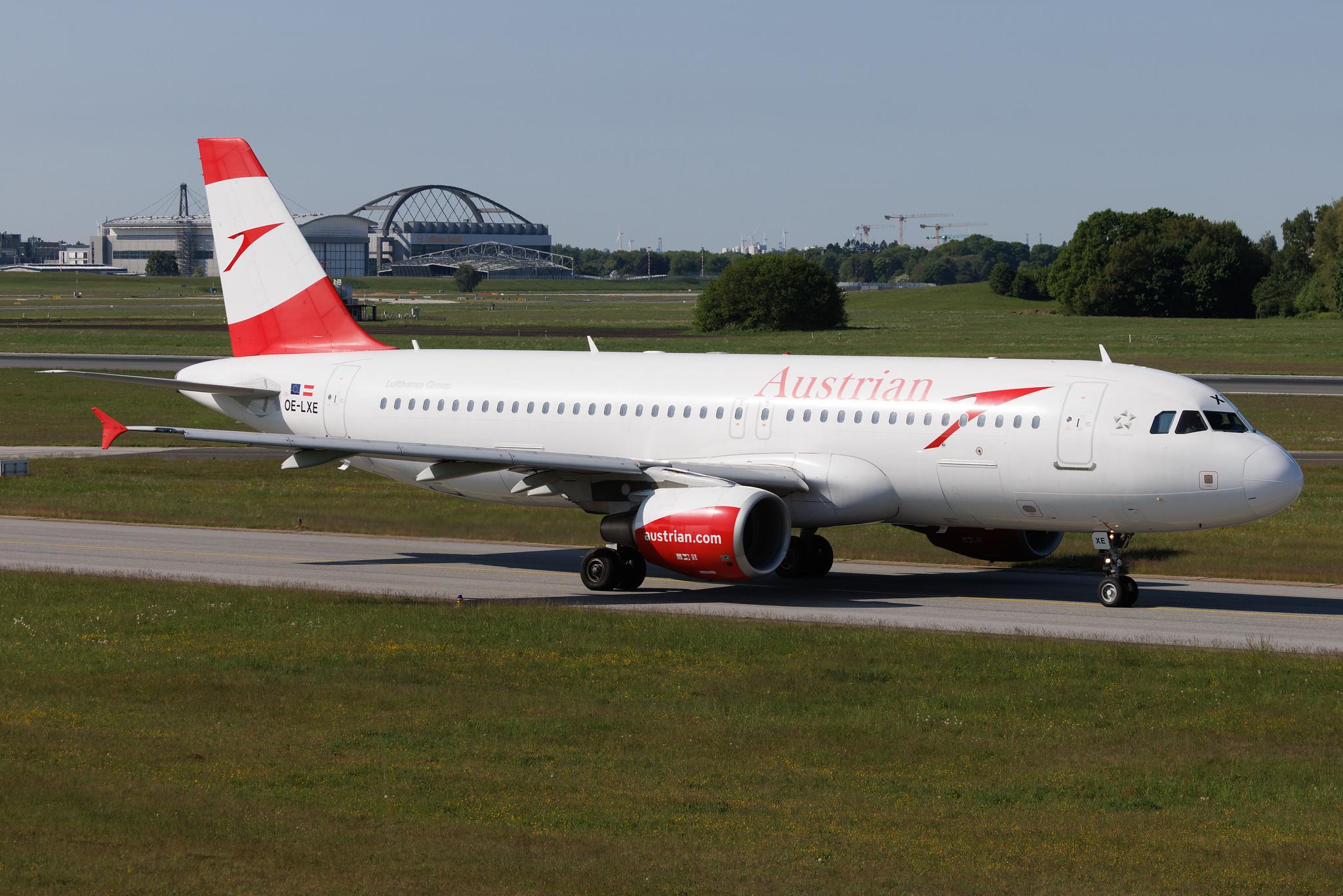 Hamburg Airport: Austrian Airlines (OS / AUA) | Airbus A320-216 A320 | OE-LXE | MSN 3532