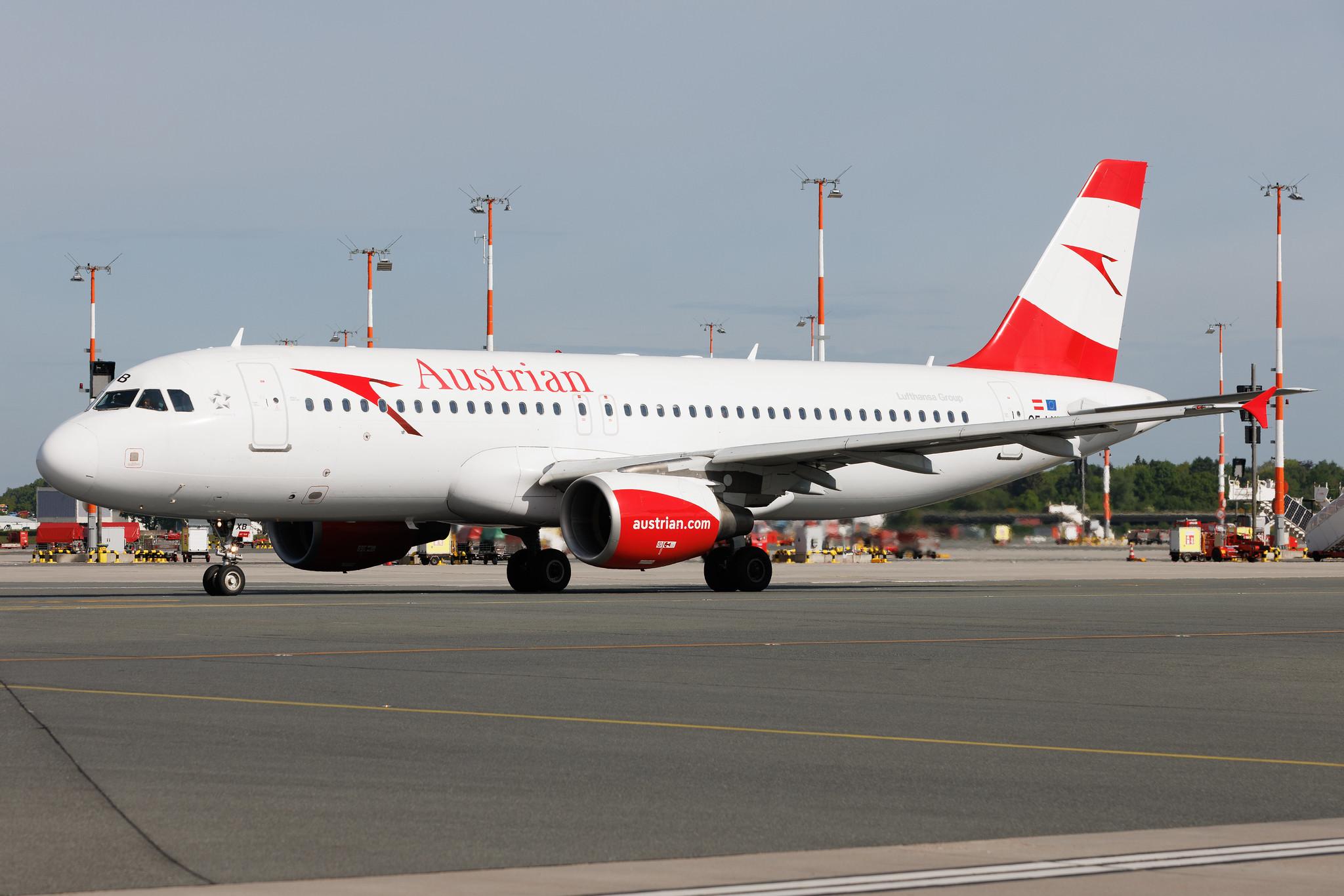 Hamburg Airport: Austrian Airlines (OS / AUA) | Airbus A320-216 A320 | OE-LXB | MSN 3482
