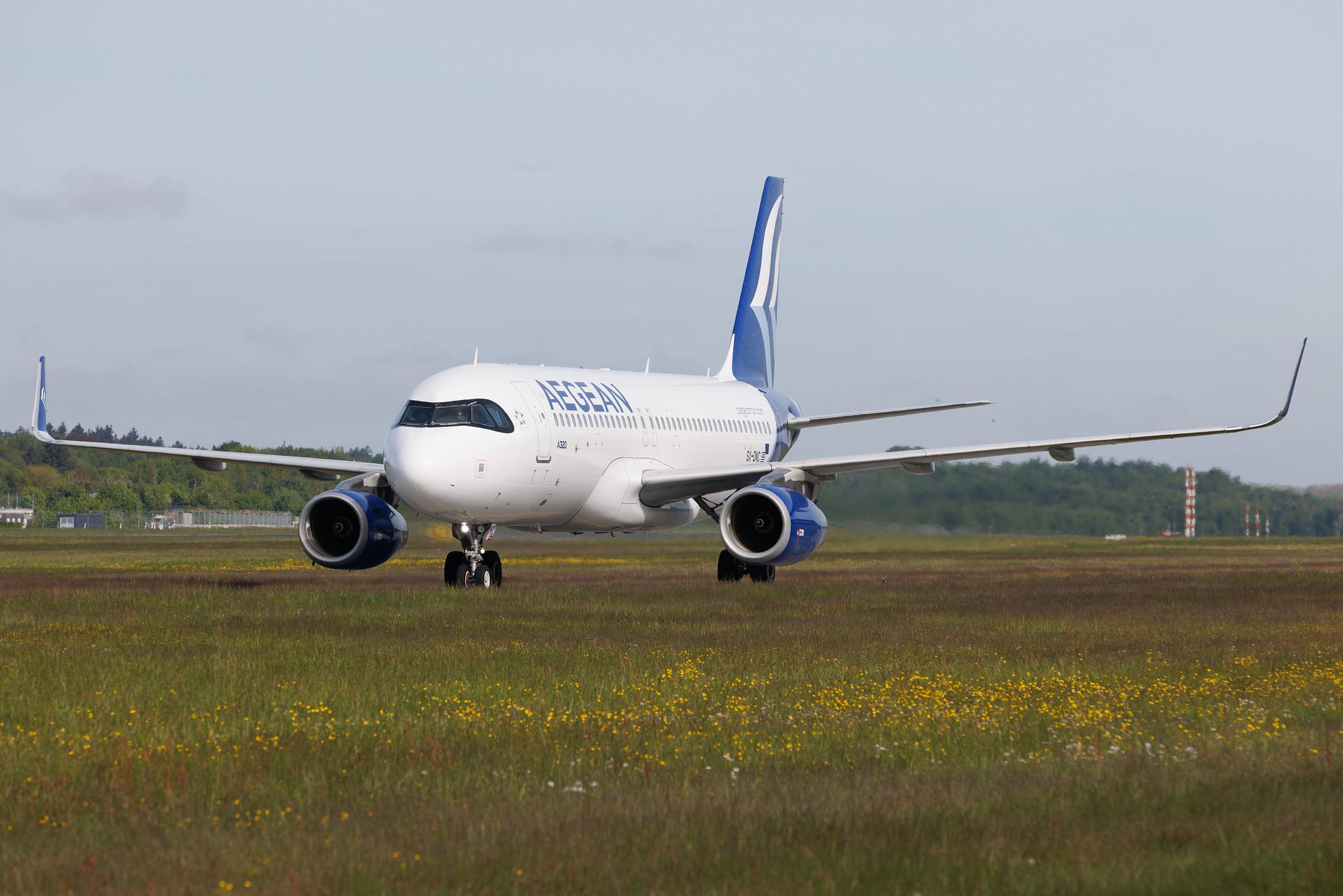 Hamburg Airport: Aegean Airlines (A3 / AEE) | Airbus A320-232 A320 | SX-DNC | MSN 6961