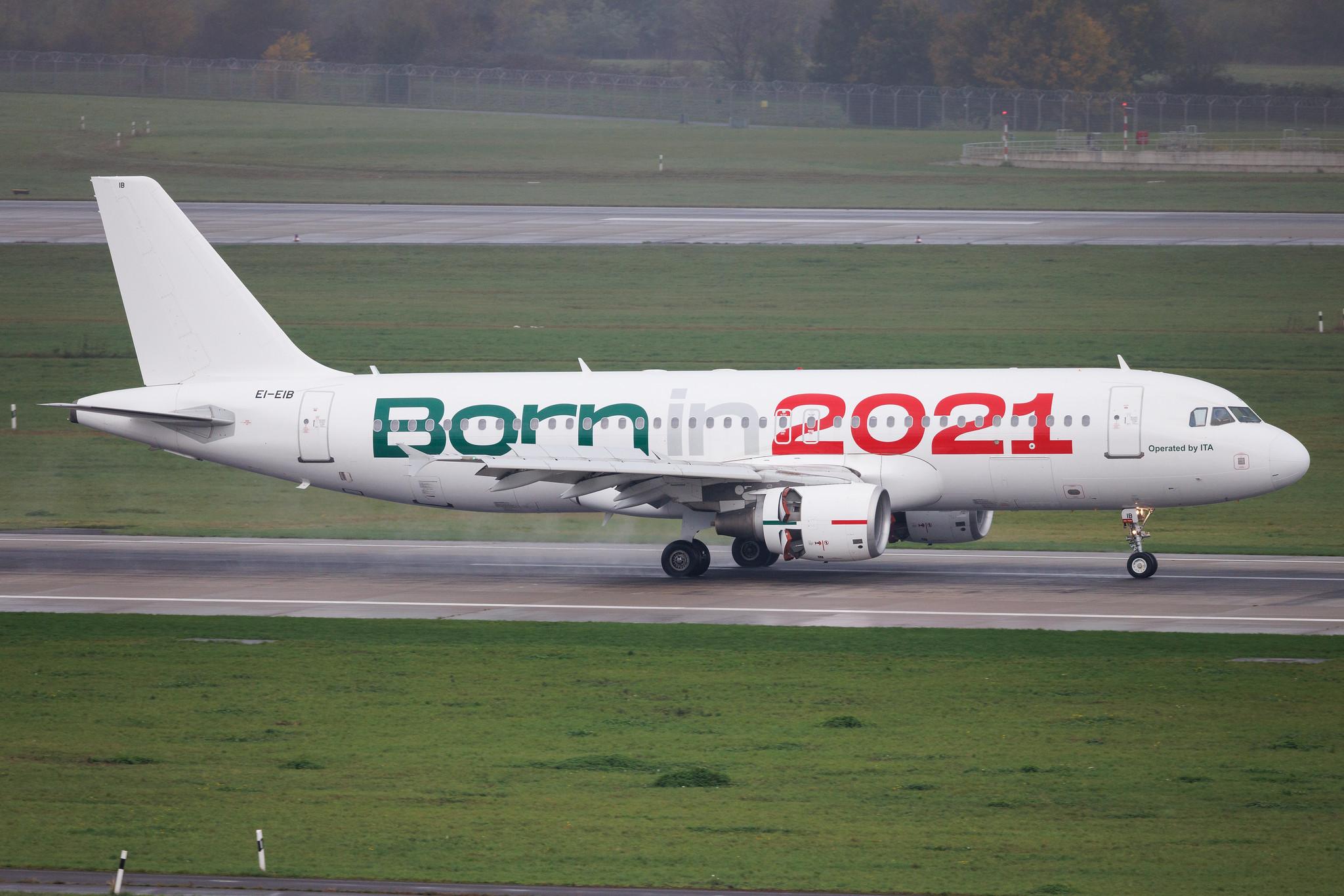 Düsseldorf Airport: ITA Airways (AZ / ITY) | Livery: Born in 2021 Livery | Airbus A320-216 A320 | EI-EIB | MSN 04249