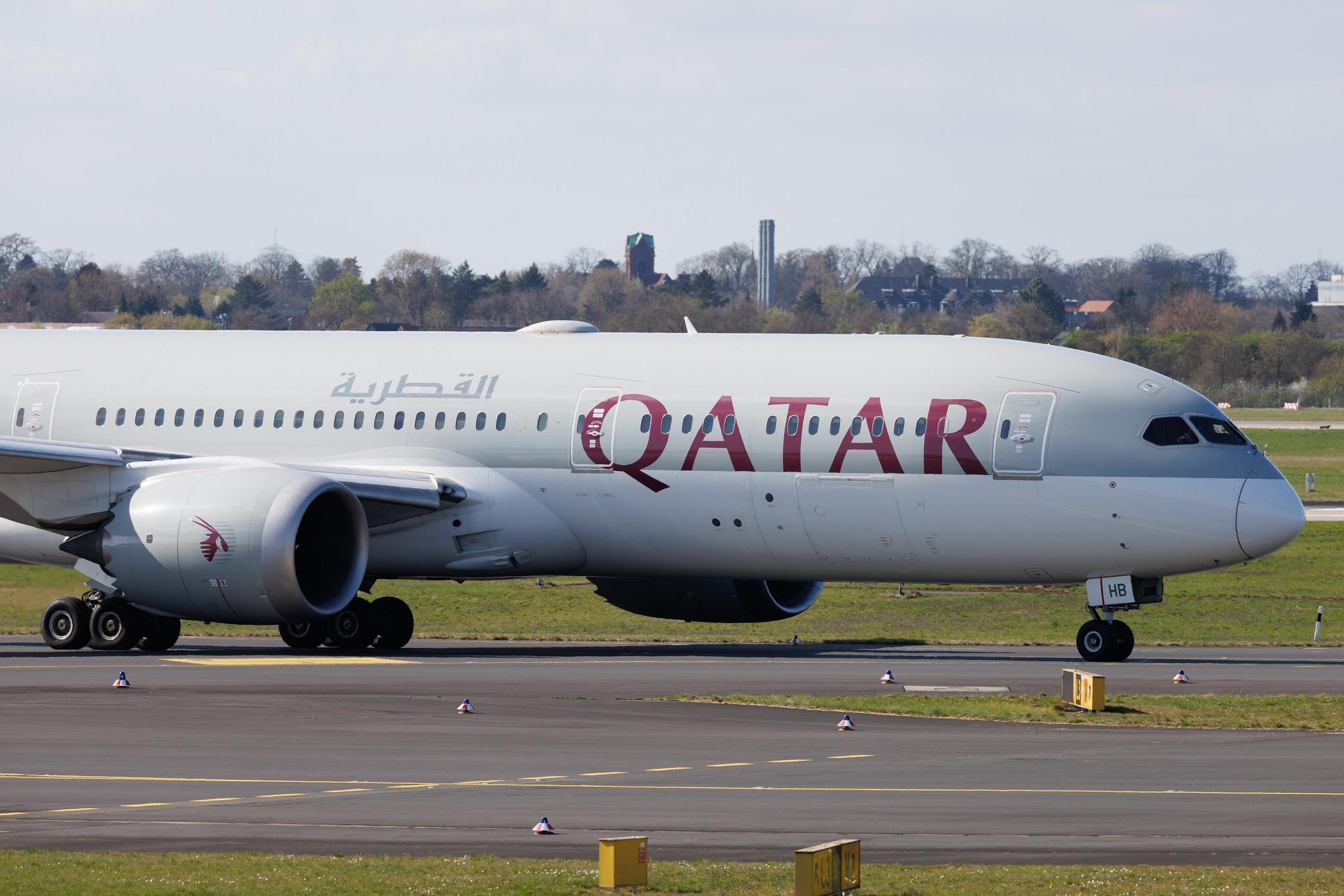Düsseldorf Airport: Qatar Airways (QR / QTR) | Boeing 787-9 Dreamliner B789 | A7-BHB | MSN 64215