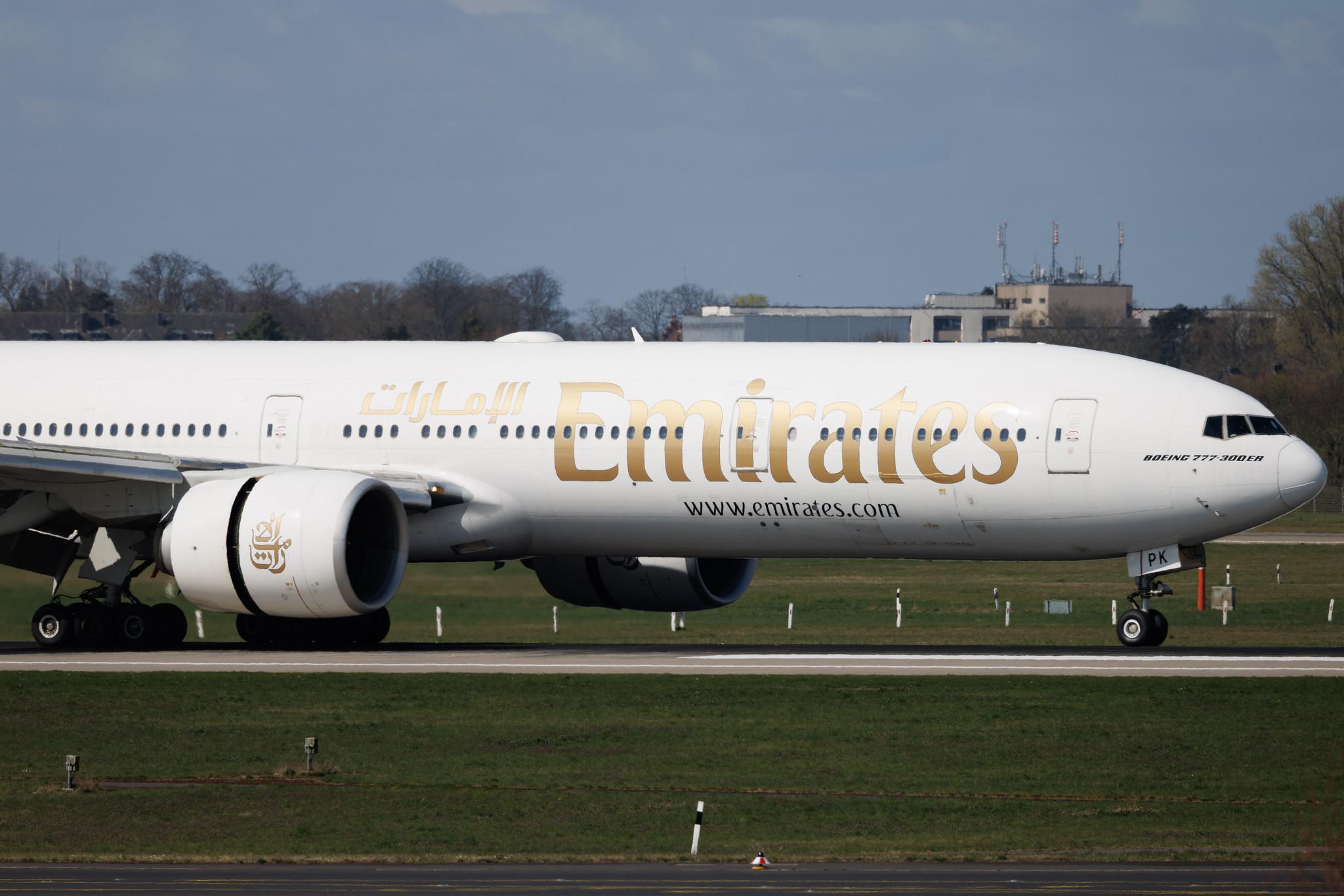 Düsseldorf Airport: Emirates (EK / UAE) | Boeing 777-31H(ER) B77W | A6-EPK | MSN 42330