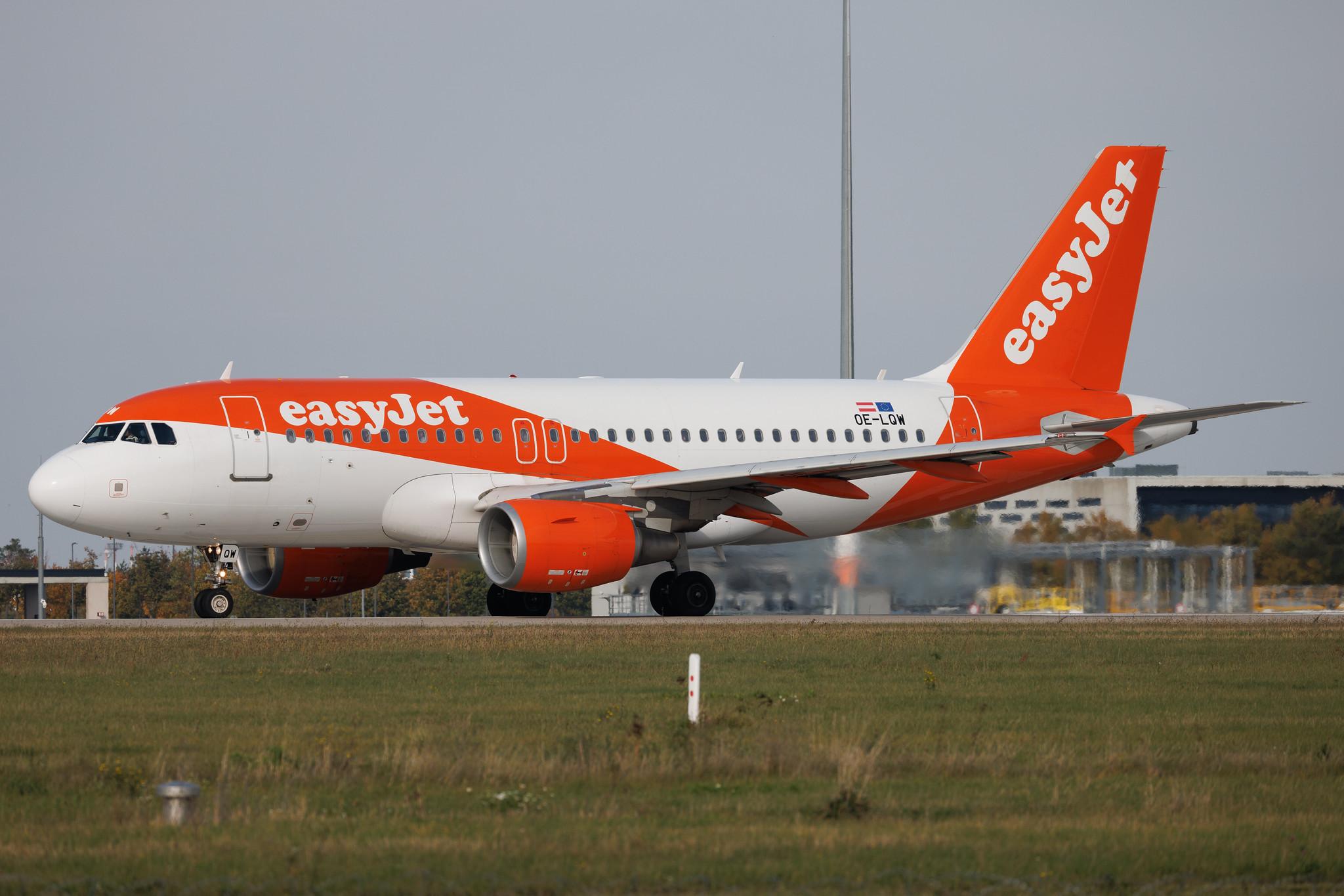 Flughafen Berlin Brandenburg: easyJet (U2 / EZY) | Operator: easyJet Europe | Airbus A319-111 A319 | OE-LQW | MSN 4129