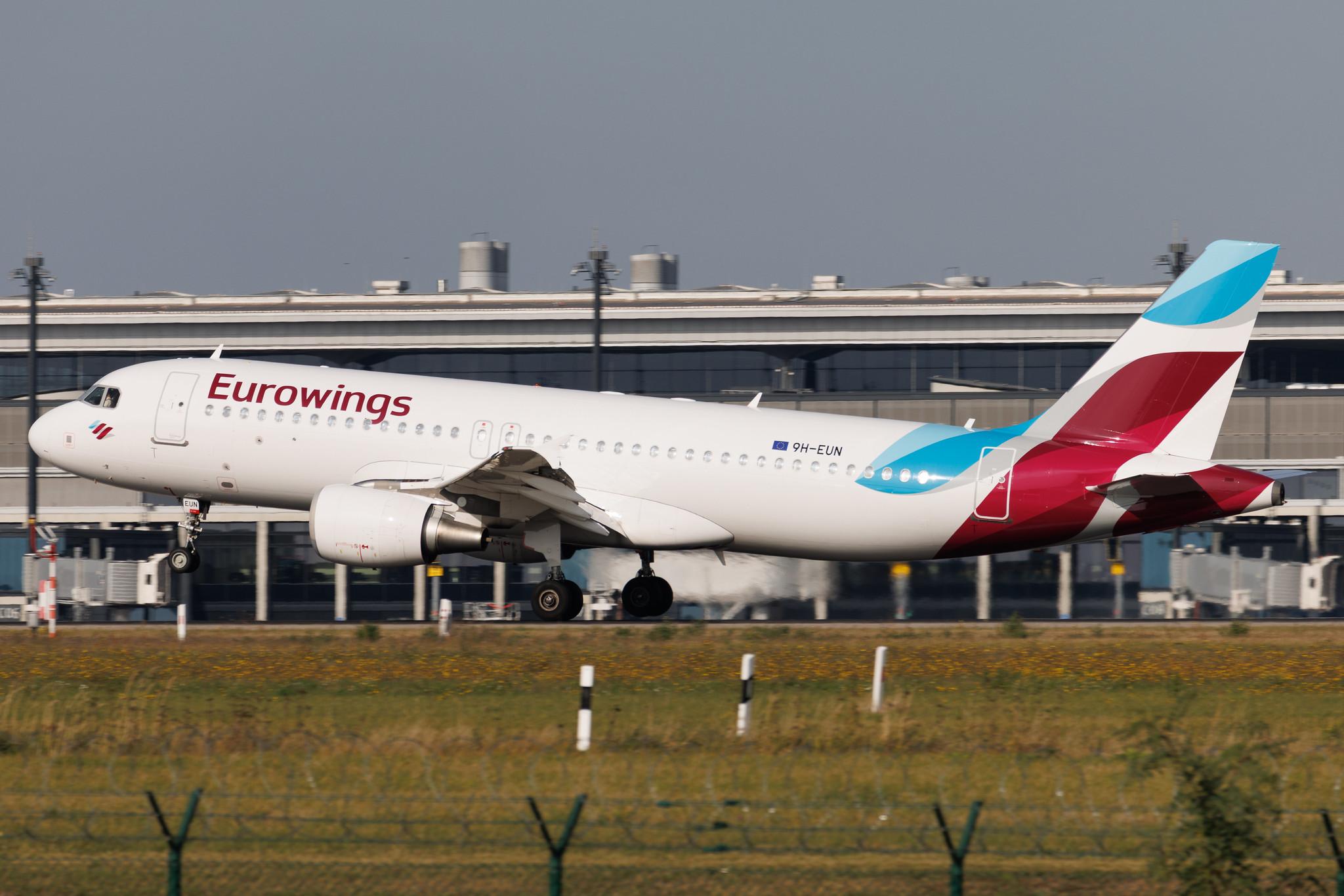 Flughafen Berlin Brandenburg: Eurowings (EW / EWG) | Operator: Eurowings Europe | Airbus A320-214 A320 | 9H-EUN | MSN 03422