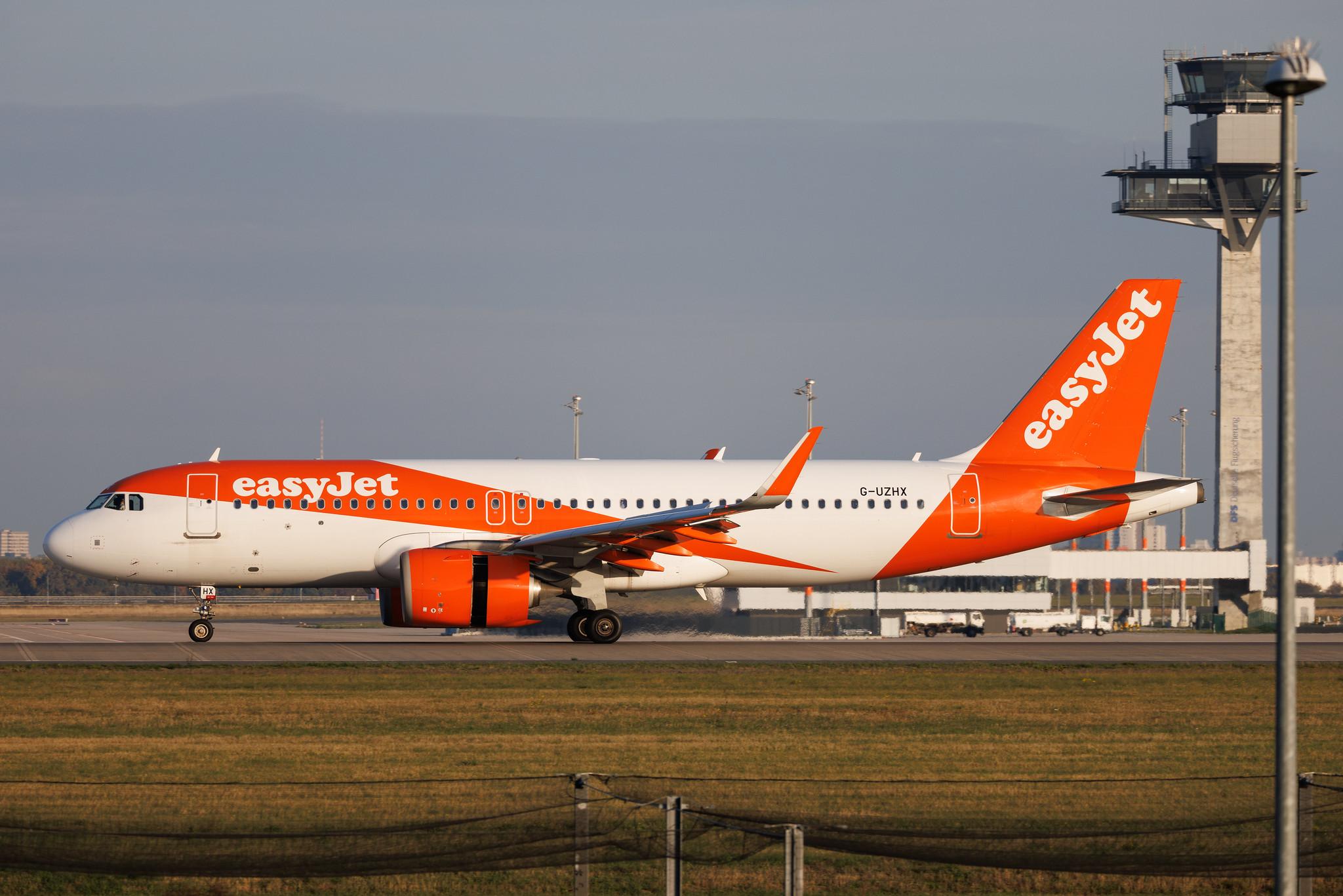 Flughafen Berlin Brandenburg: easyJet (U2 / EZY) | Airbus A320-251N A20N | G-UZHX | MSN 08880