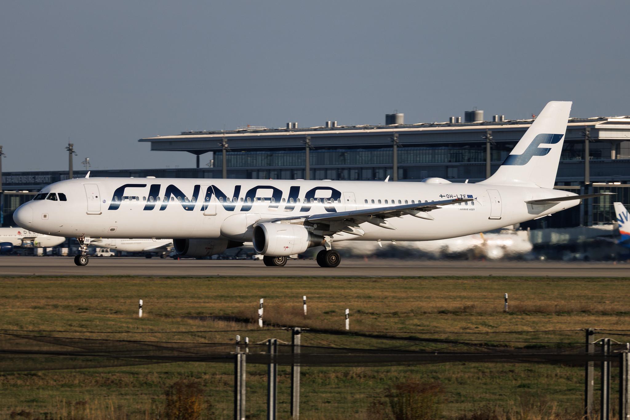 Flughafen Berlin Brandenburg: Finnair (AY / FIN) | Airbus A321-211 A321 | OH-LZE | MSN 01978