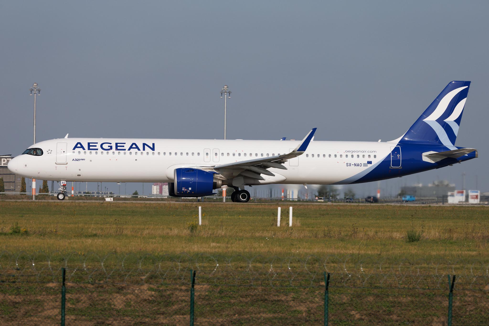 Flughafen Berlin Brandenburg: Aegean Airlines (A3 / AEE) | Airbus A321-271NX A21N | SX-NAO | MSN 11827