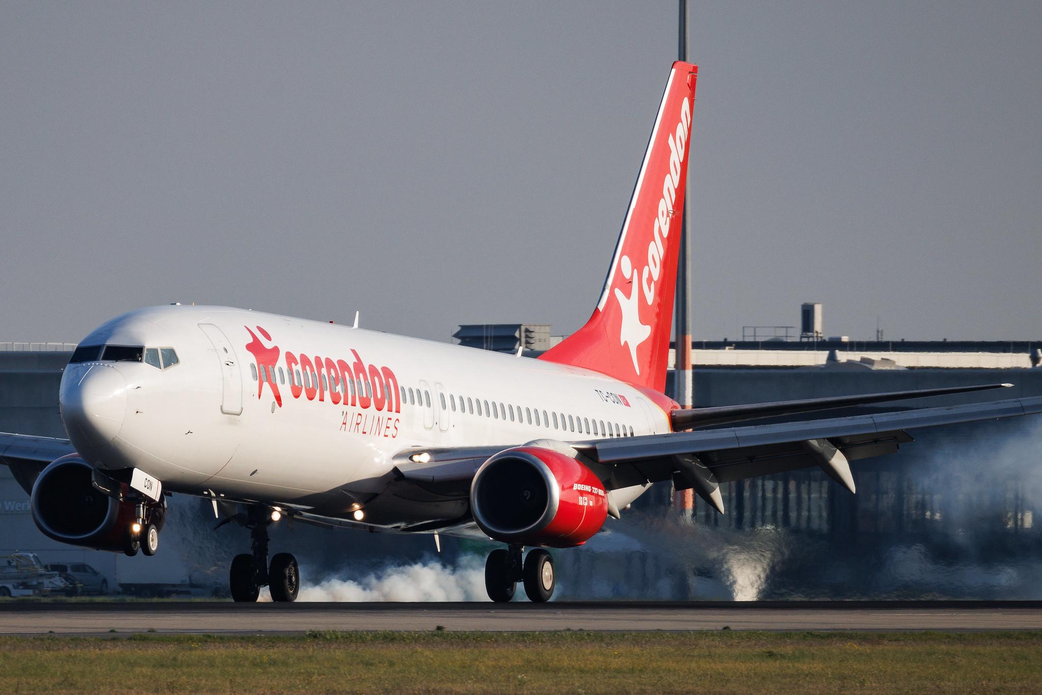 Flughafen Berlin Brandenburg: Corendon Airlines (XC / CAI) | Boeing 737-81D B738 | TC-CON | MSN 39412