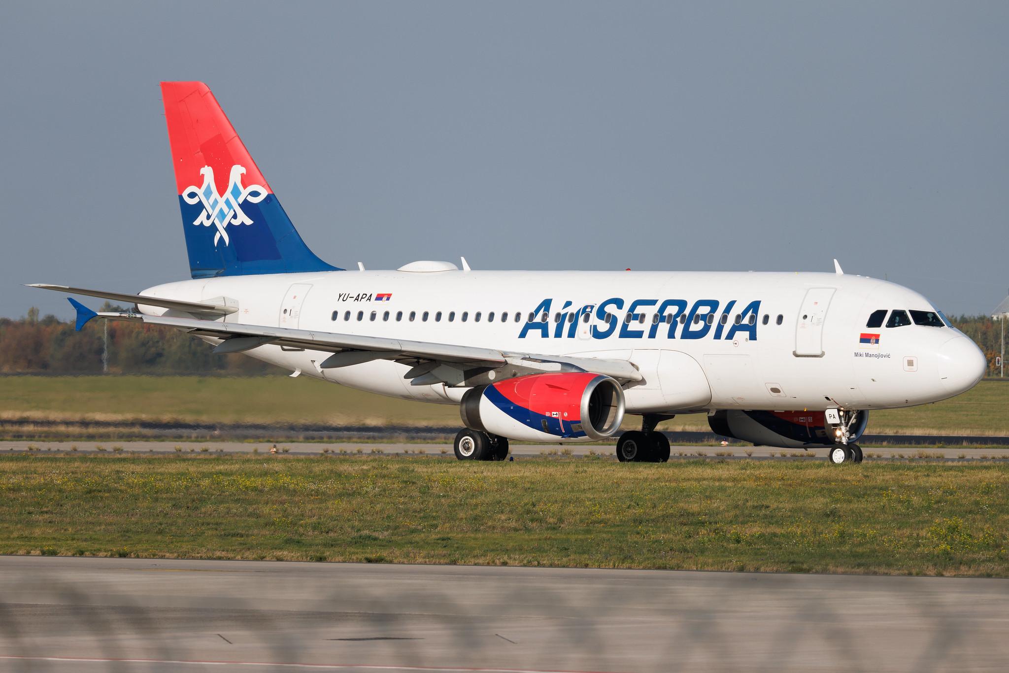Flughafen Berlin Brandenburg: AirSERBIA (JU / ASL) | Airbus A319-132 A319 | YU-APA | MSN 2277