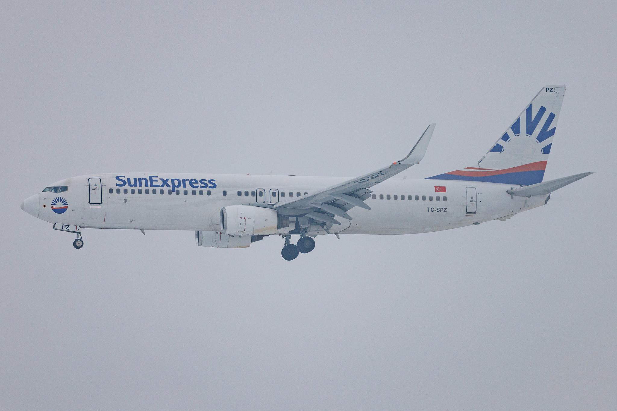 Munich Airport: SunExpress (XQ / SXS) | Boeing 737-8FZ B738 | TC-SPZ | MSN 34954