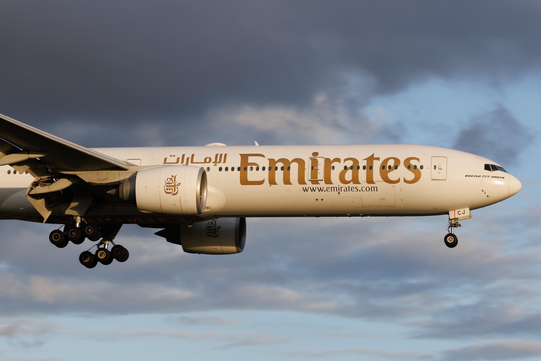 Hamburg Airport: Emirates (EK / UAE) | Boeing 777-31H(ER) B77W | A6-ECJ | MSN 35583