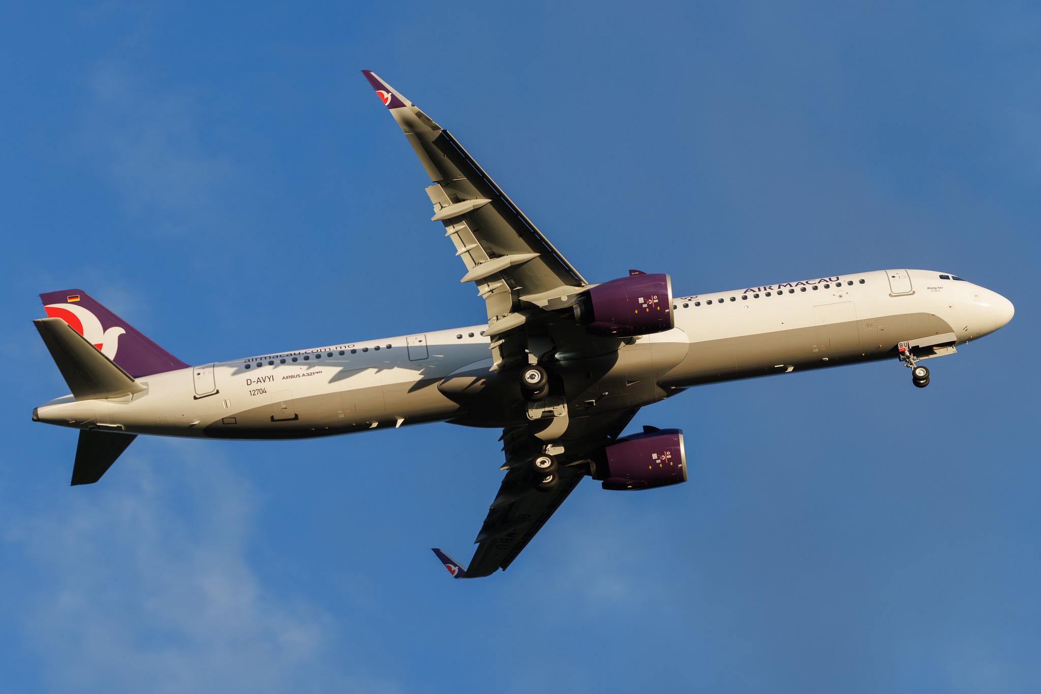 Hamburg Airport: Air Macau (NX / AMU) | Airbus A321-271NX A21N | D-AVYI | B-MBU | MSN 12704